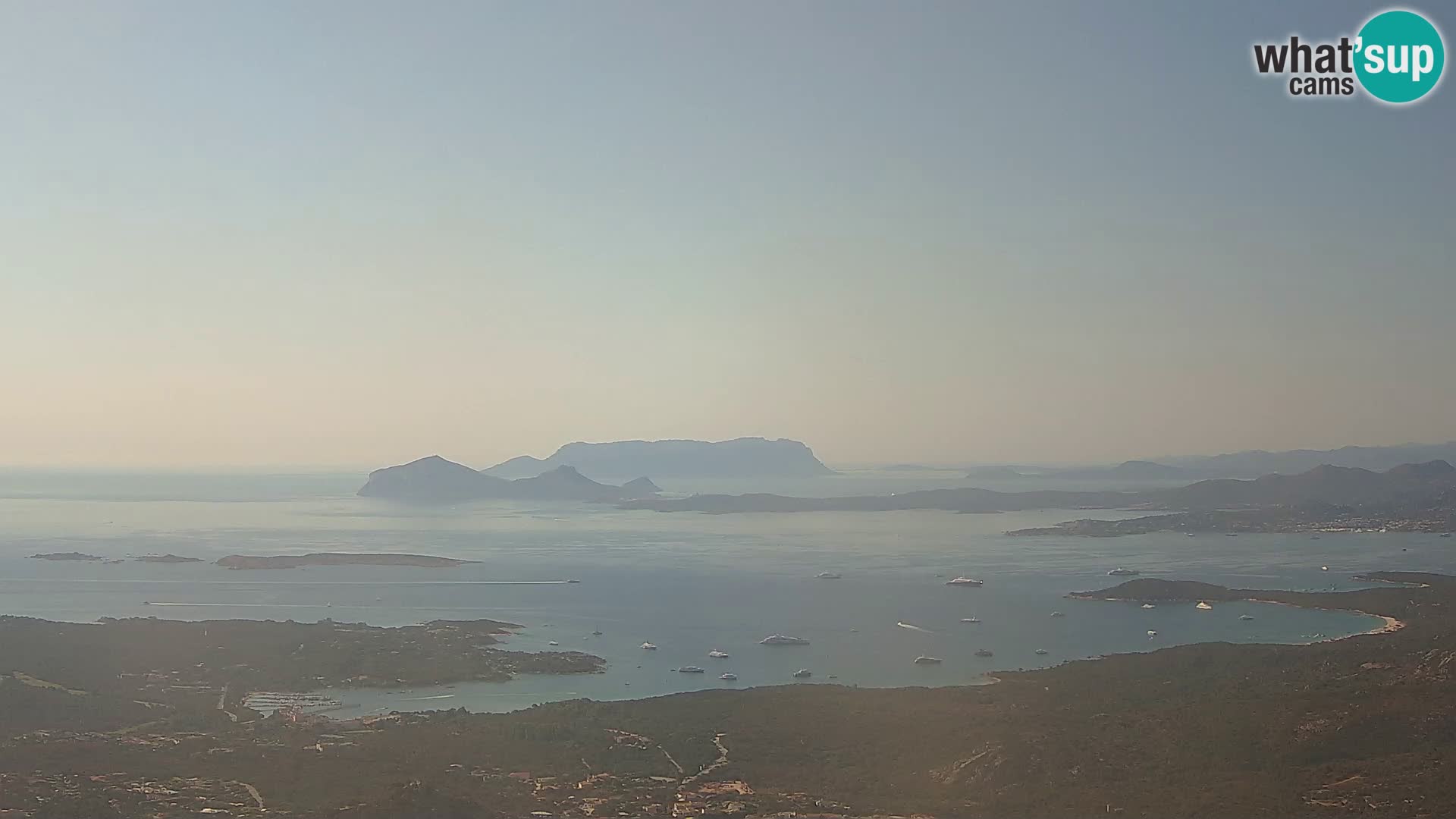 Monte Moro spletna kamera Costa Smeralda panoramski pogled na Sardinijo
