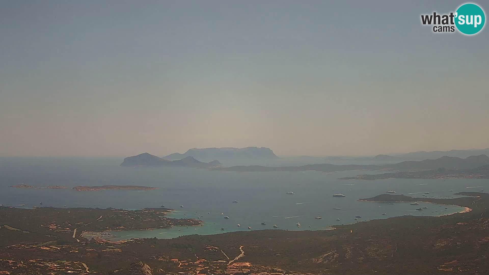 Monte Moro livecam Costa Smeralda vue panoramique Sardaigne