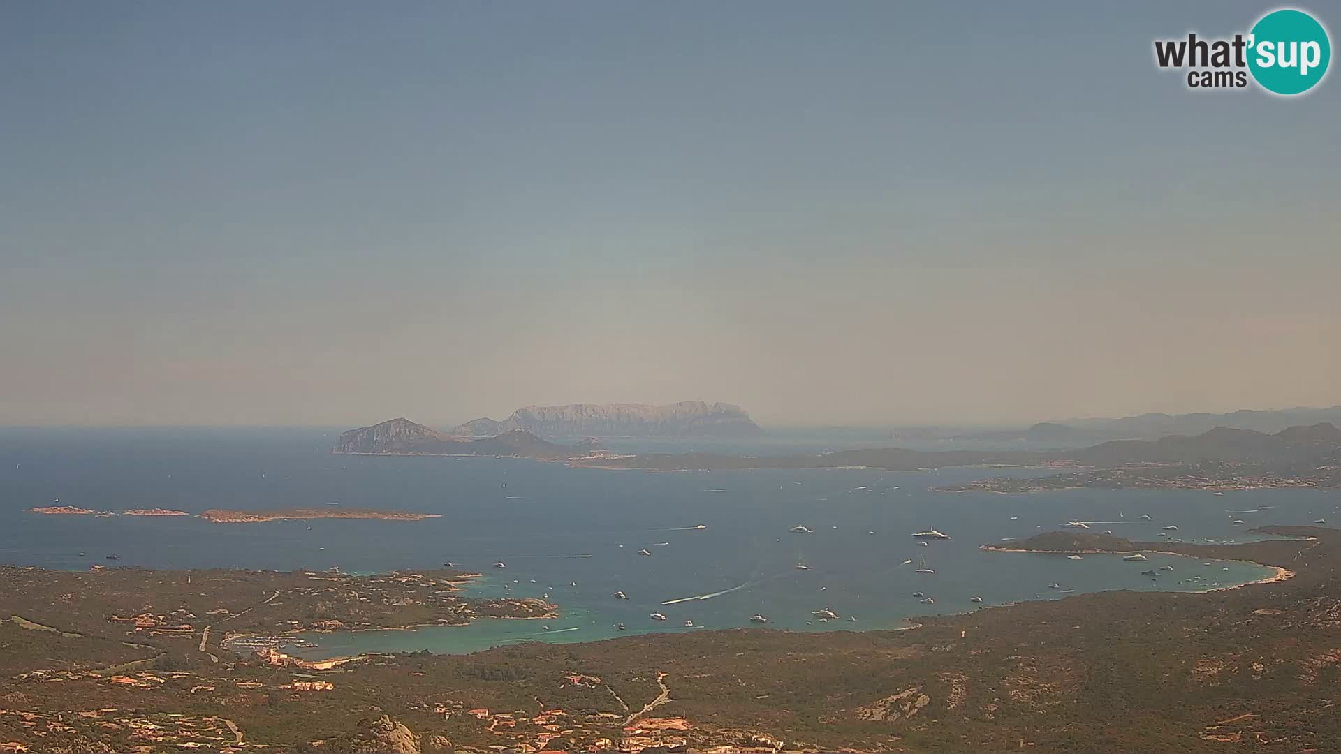 Monte Moro spletna kamera Costa Smeralda panoramski pogled na Sardinijo