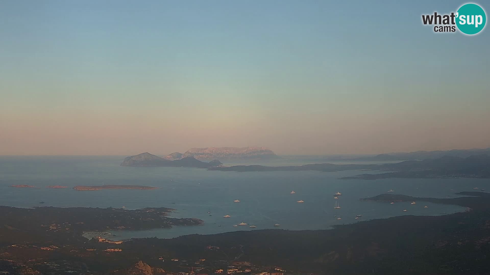 Monte Moro camera en vivo Costa Smeralda vista panorámica Cerdeña