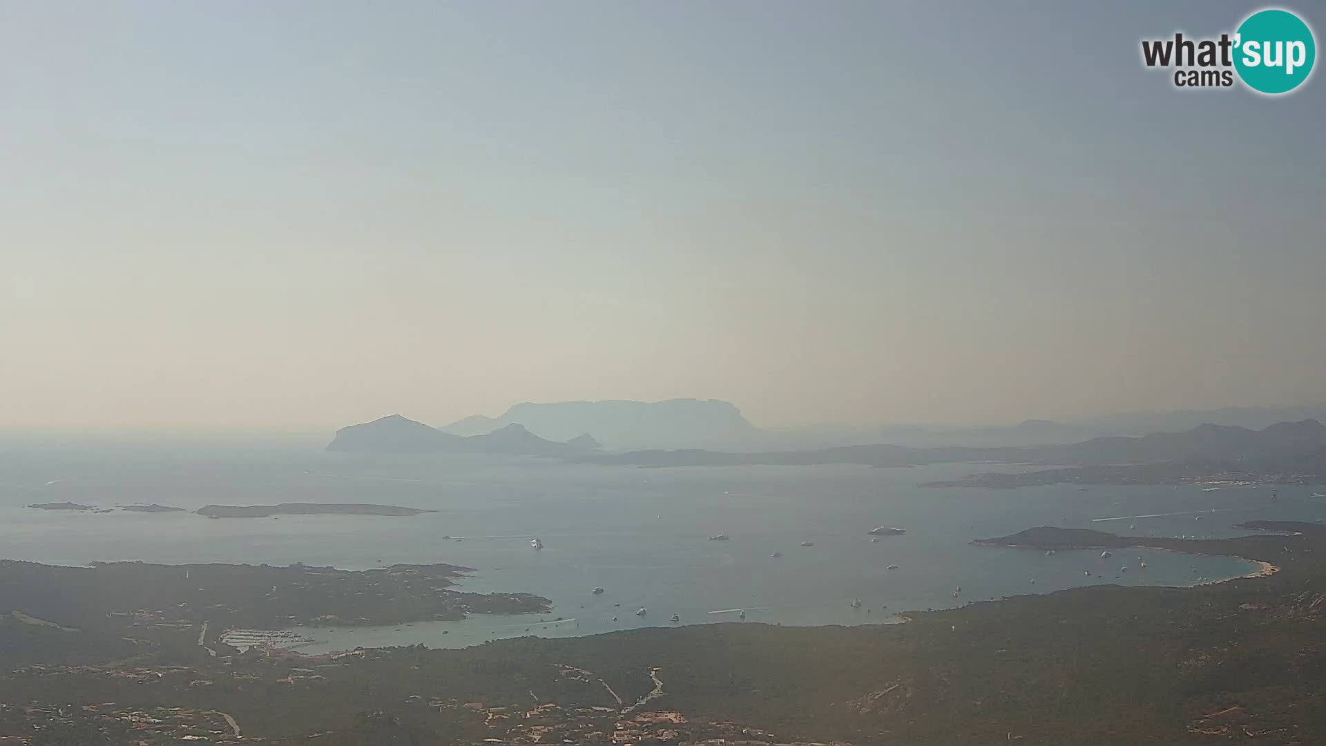 Monte Moro webcam Costa Smeralda panoramic view Sardinia