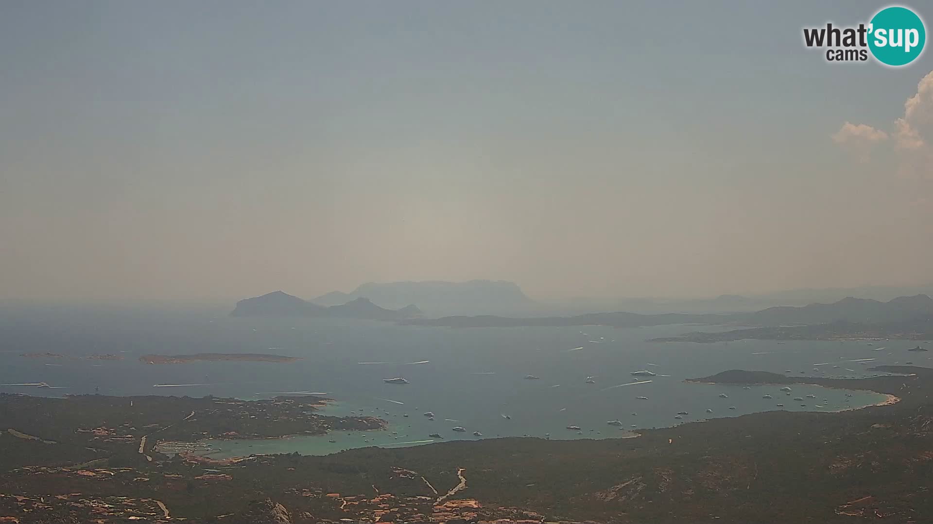 Monte Moro livecam Costa Smeralda vue panoramique Sardaigne