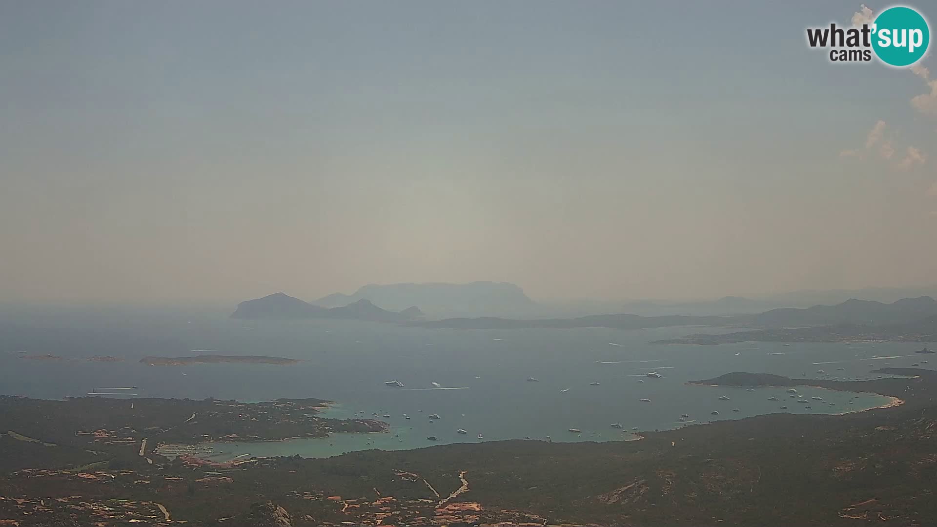 Monte Moro web kamera Costa Smeralda panoramski pogled na Sardiniju