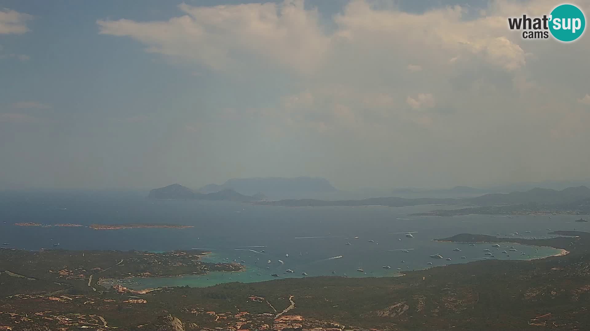 Monte Moro camera en vivo Costa Smeralda vista panorámica Cerdeña