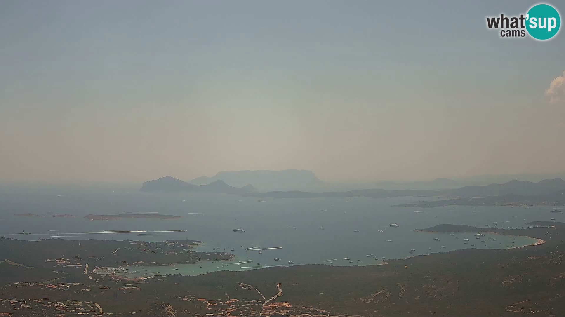 Monte Moro livecam Costa Smeralda vue panoramique Sardaigne