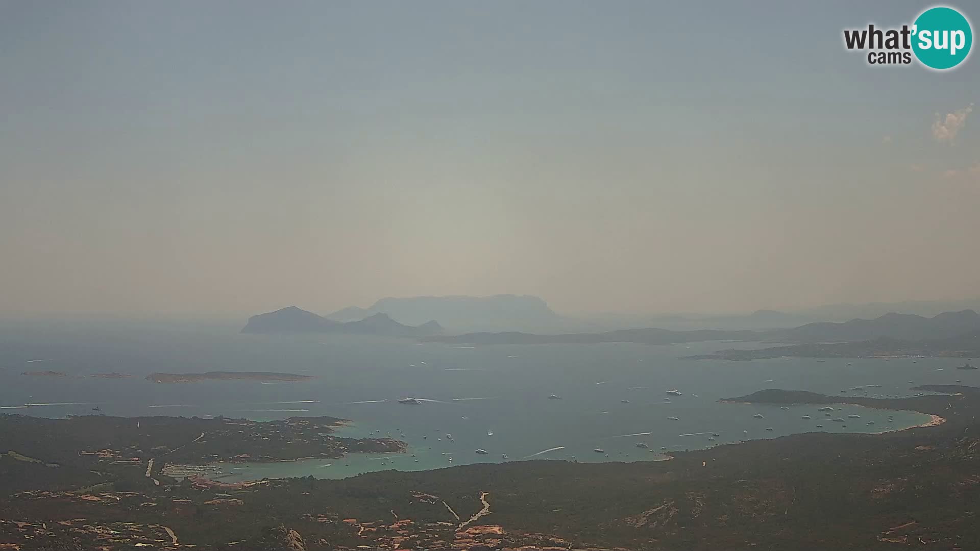 Monte Moro web kamera Costa Smeralda panoramski pogled na Sardiniju