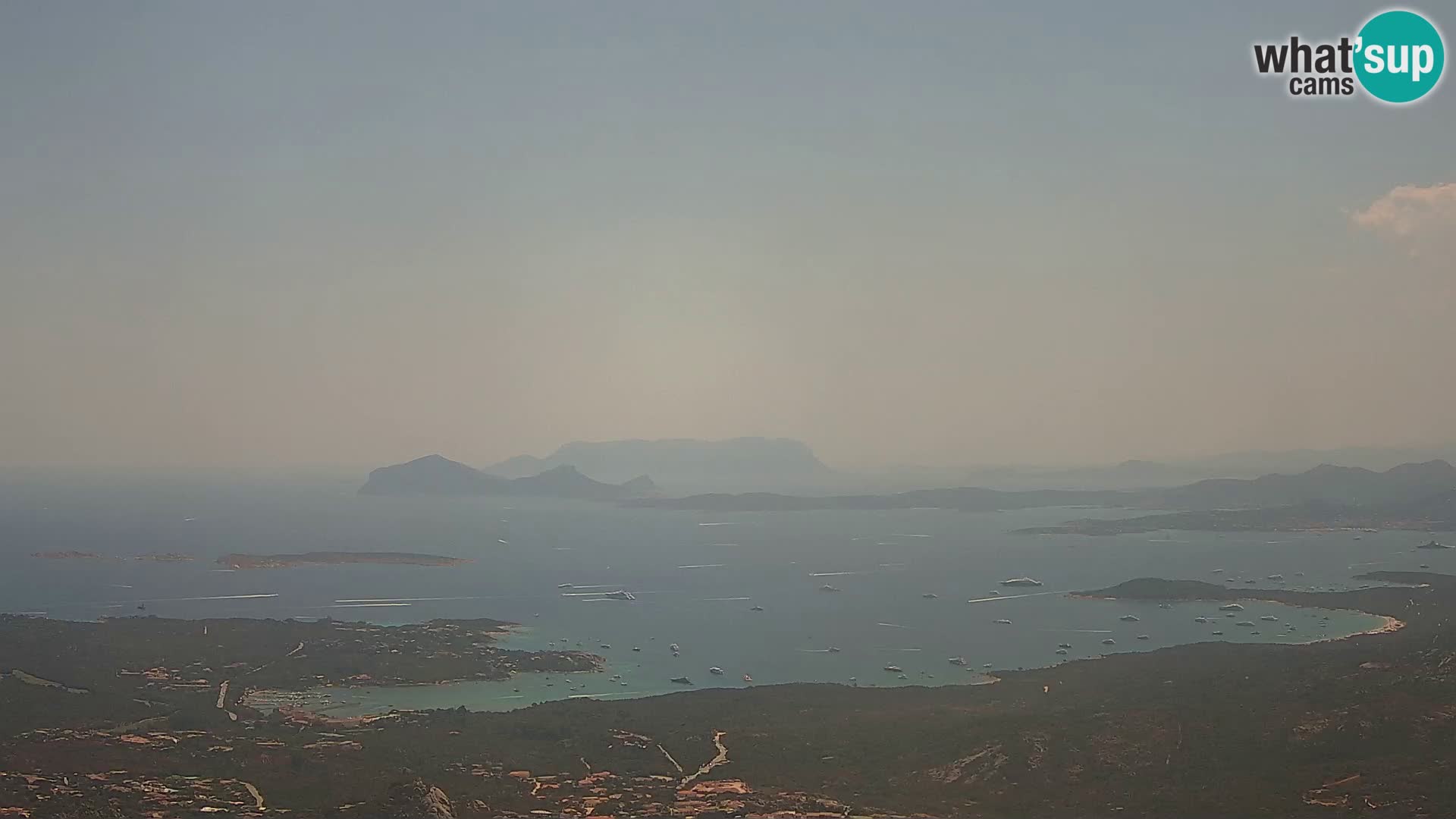 Monte Moro camera en vivo Costa Smeralda vista panorámica Cerdeña
