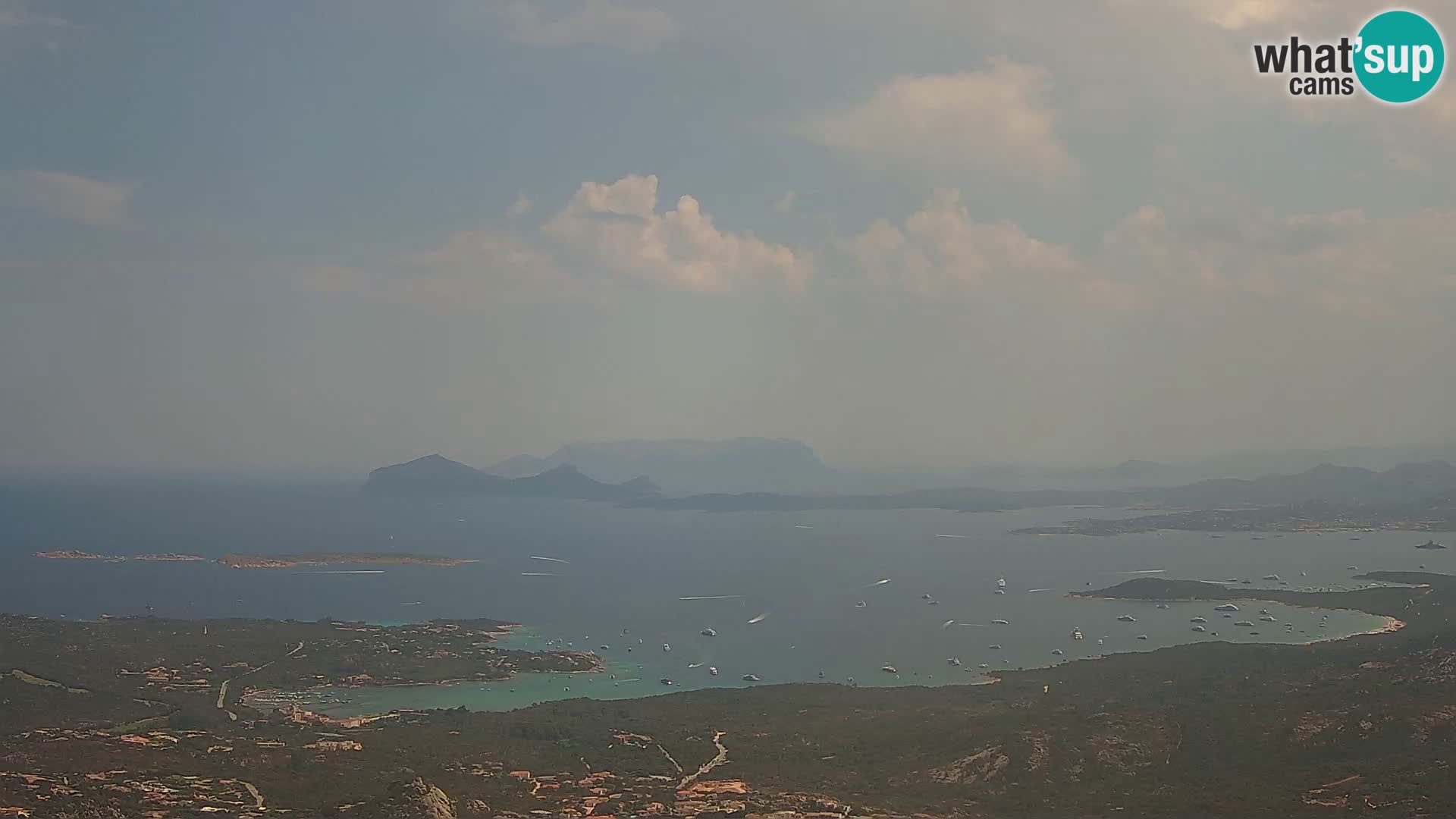 Monte Moro livecam Costa Smeralda vue panoramique Sardaigne