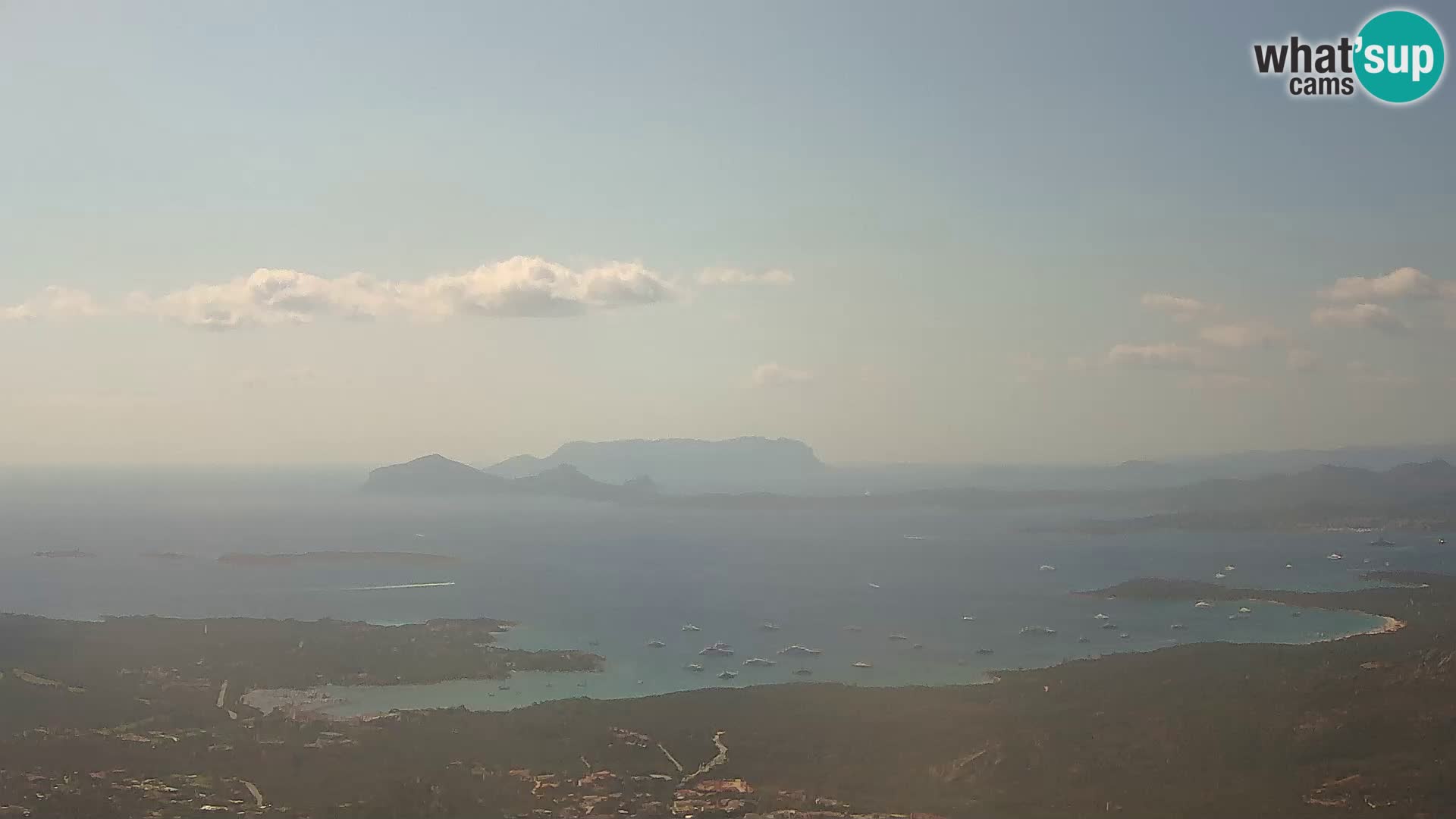 Monte Moro spletna kamera Costa Smeralda panoramski pogled na Sardinijo
