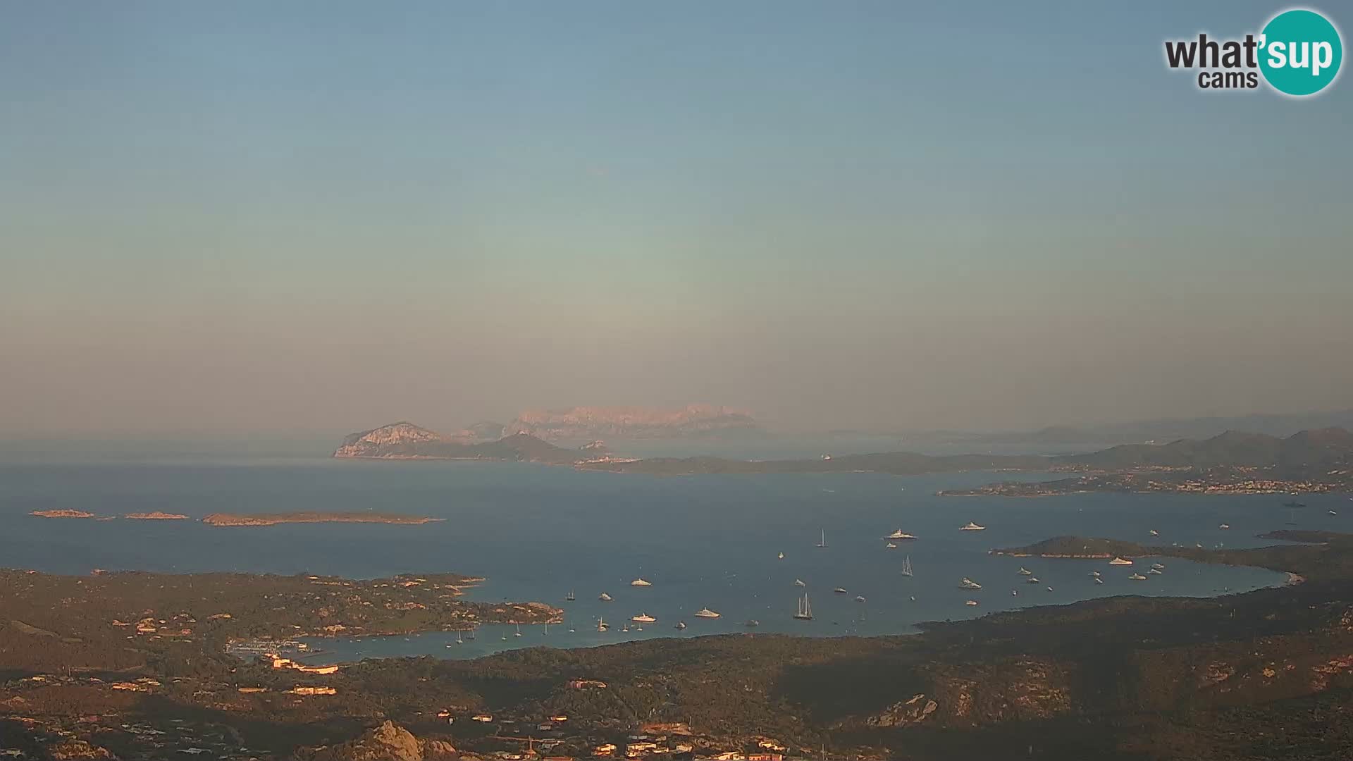 Monte Moro webcam Costa Smeralda panoramic view Sardinia