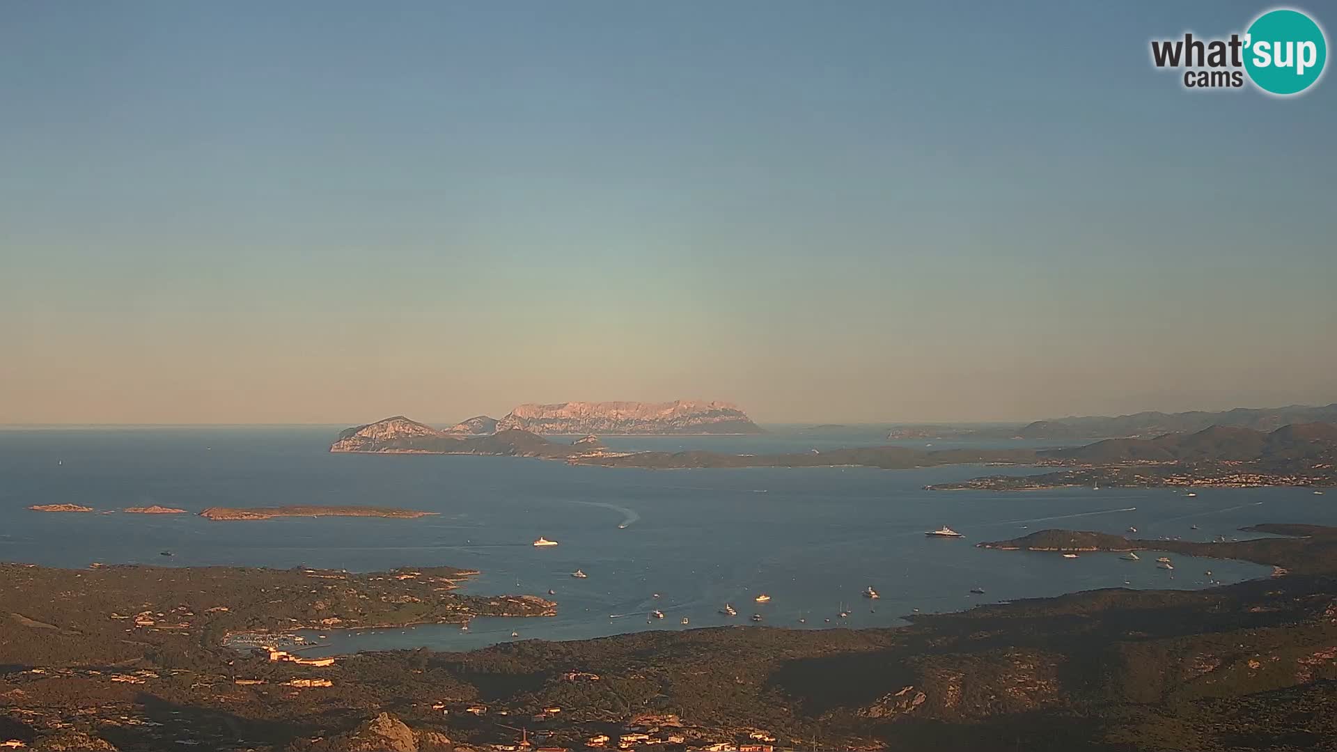 Monte Moro livecam Costa Smeralda vue panoramique Sardaigne