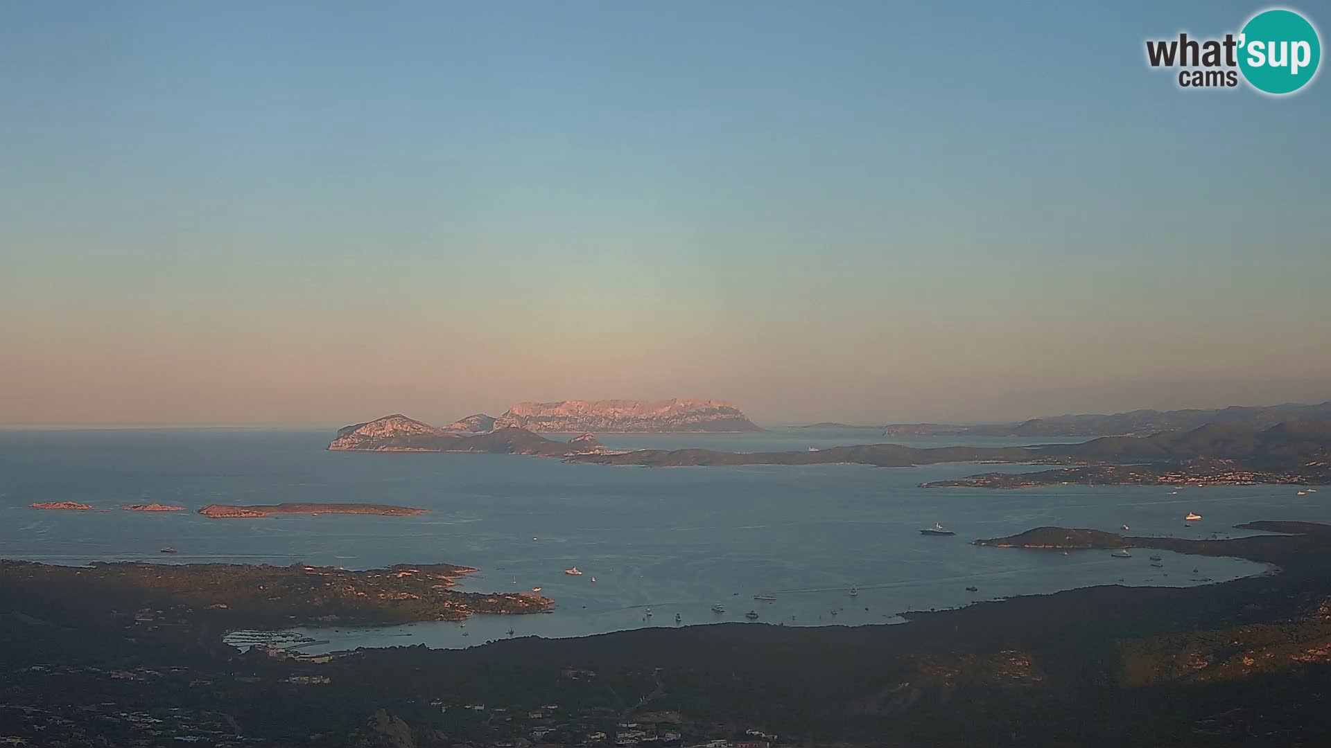 Monte Moro webcam Costa Smeralda panoramic view Sardinia