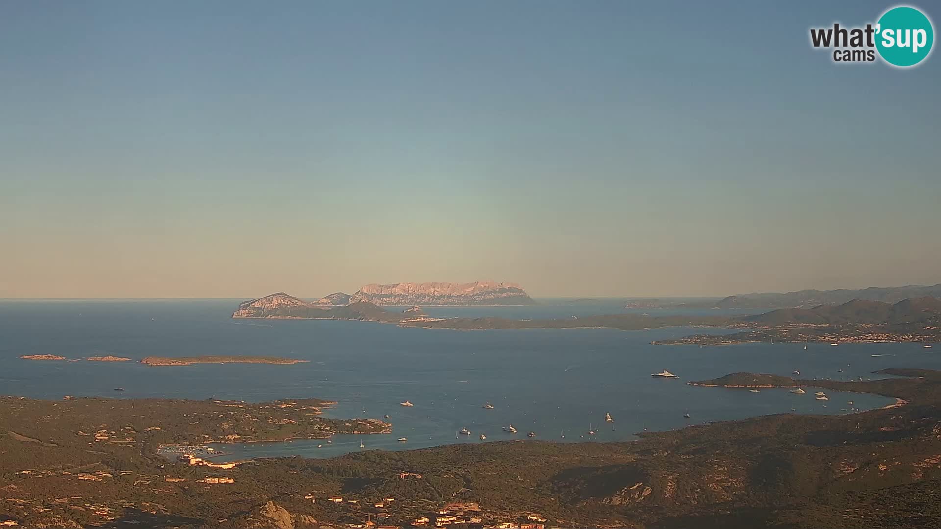 Monte Moro webcam Costa Smeralda panoramic view Sardinia