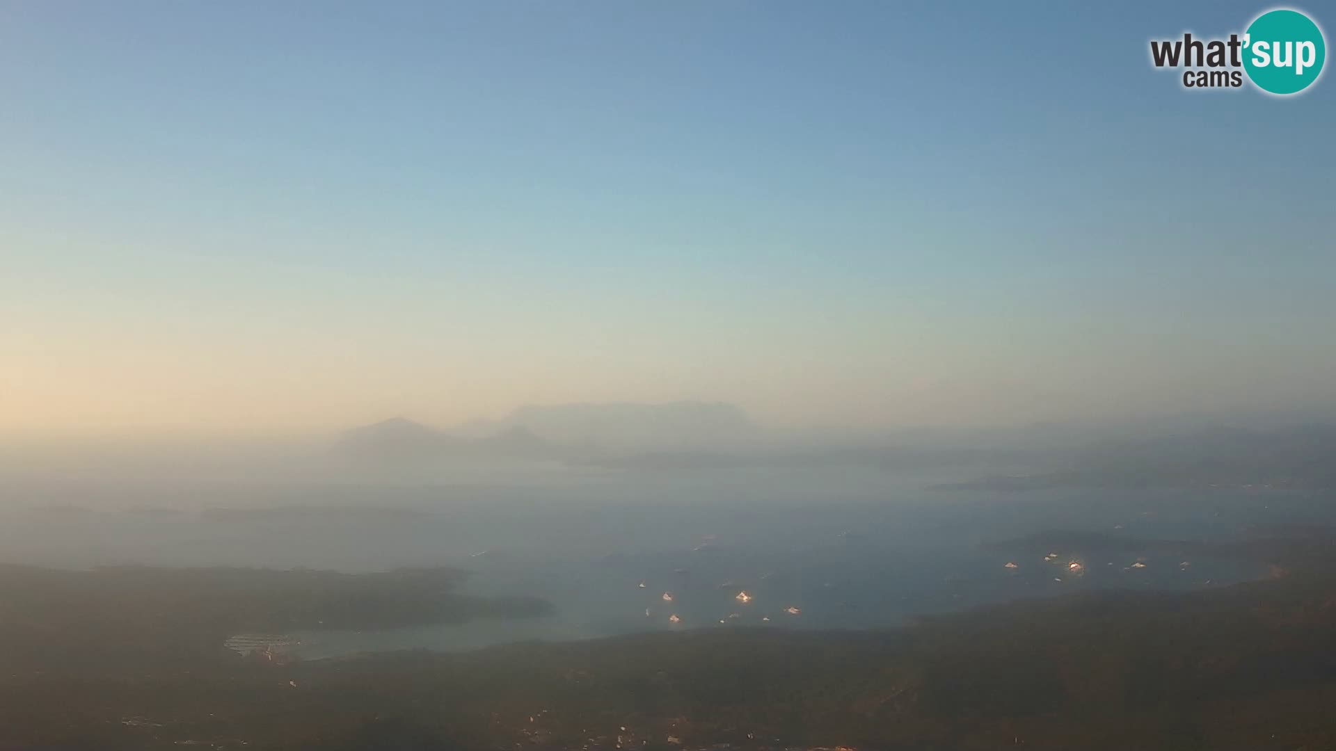 Monte Moro spletna kamera Costa Smeralda panoramski pogled na Sardinijo