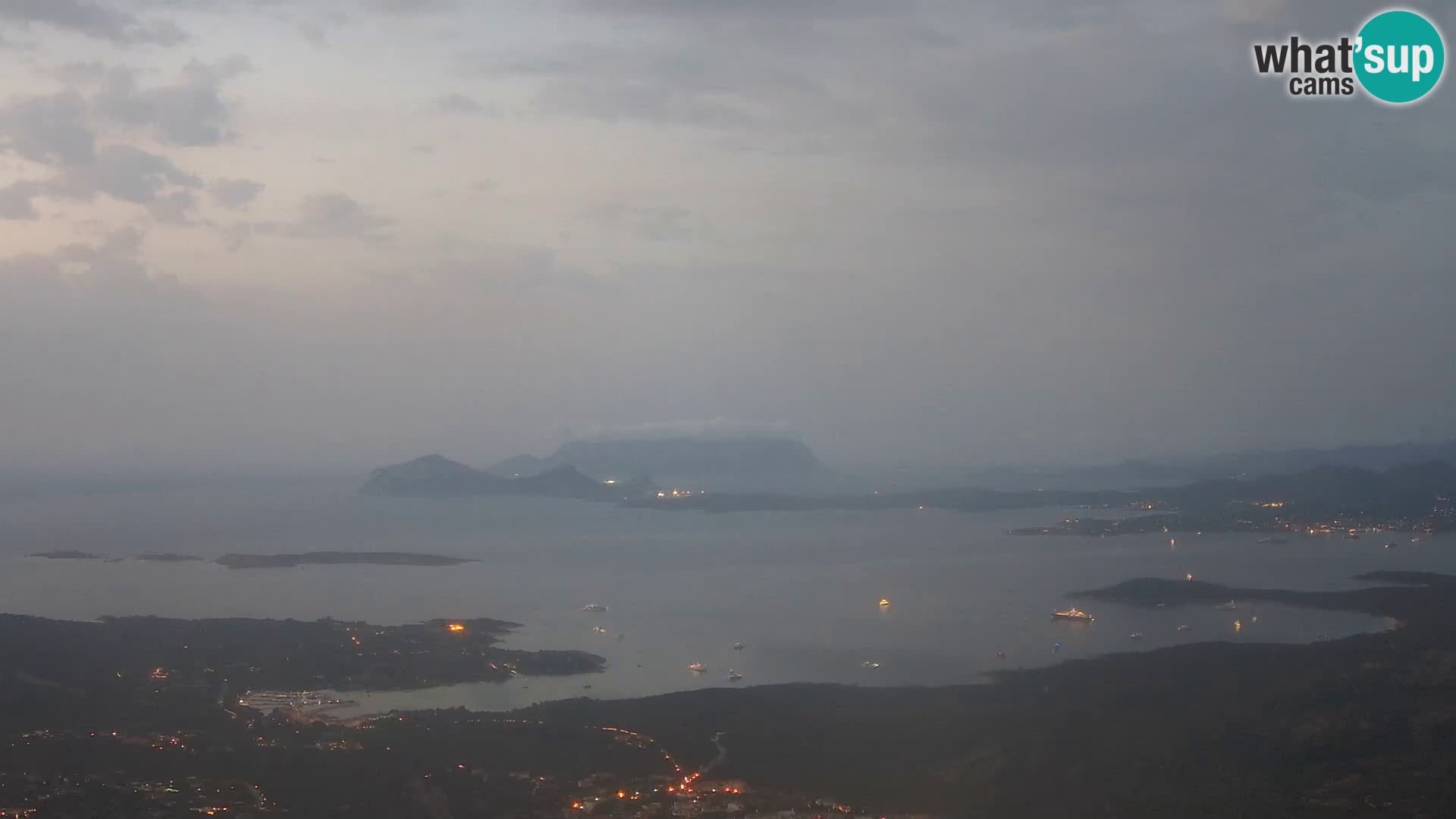 Monte Moro live cam Costa Smeralda Panoramablick Sardinien