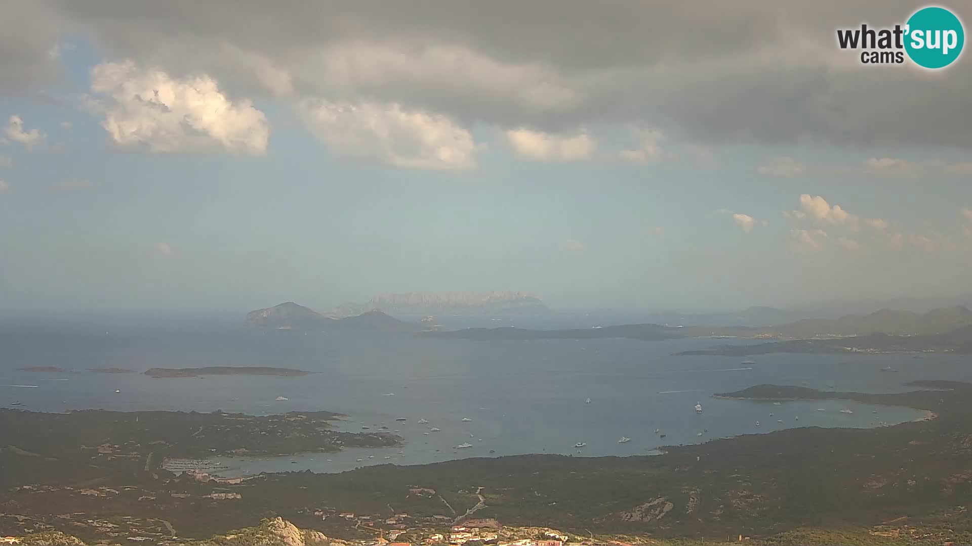 Monte Moro live cam Costa Smeralda Panoramablick Sardinien
