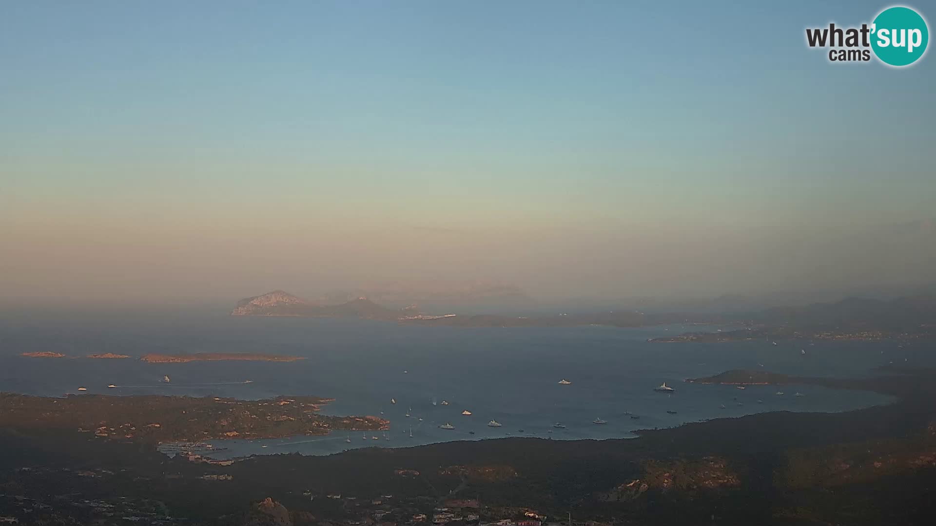 Monte Moro camera en vivo Costa Smeralda vista panorámica Cerdeña