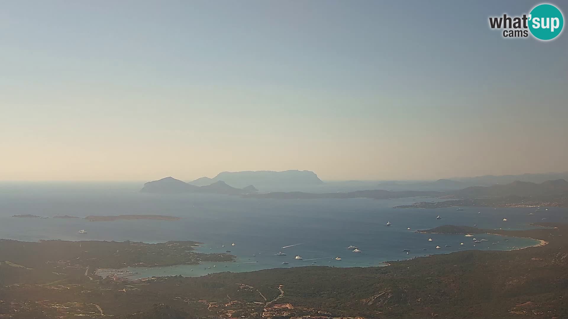 Monte Moro spletna kamera Costa Smeralda panoramski pogled na Sardinijo
