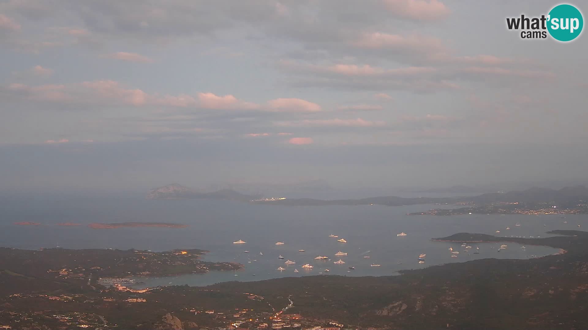 Monte Moro web kamera Costa Smeralda panoramski pogled na Sardiniju