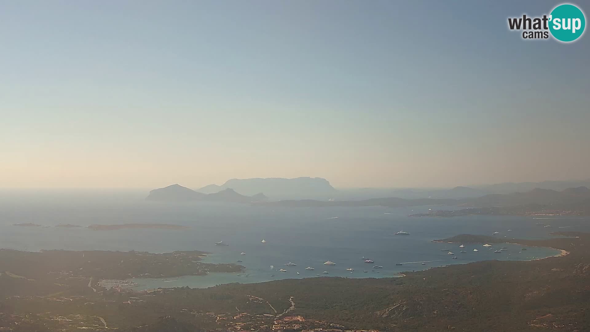 Monte Moro spletna kamera Costa Smeralda panoramski pogled na Sardinijo