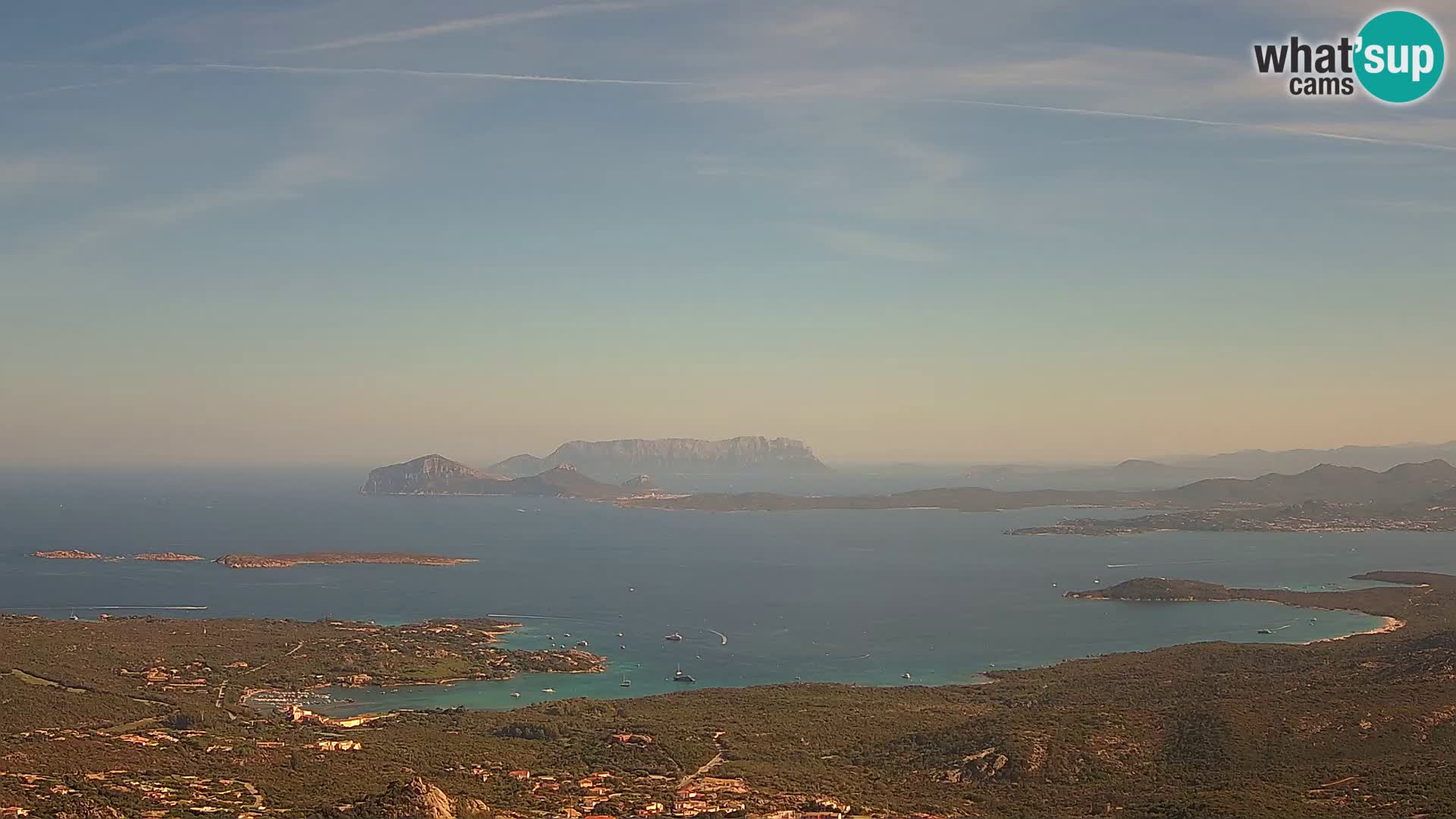 Monte Moro webcam Costa Smeralda panoramic view Sardinia