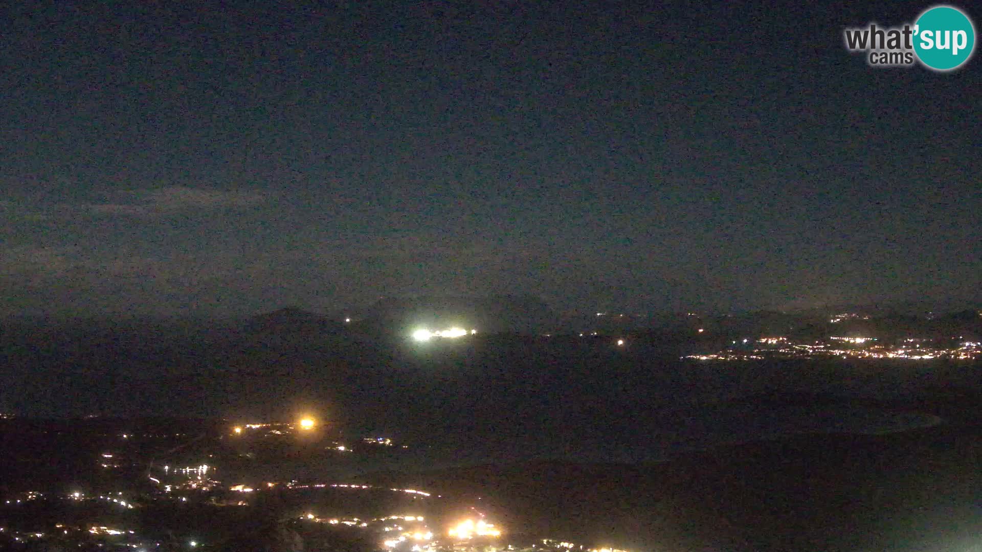 Monte Moro spletna kamera Costa Smeralda panoramski pogled na Sardinijo