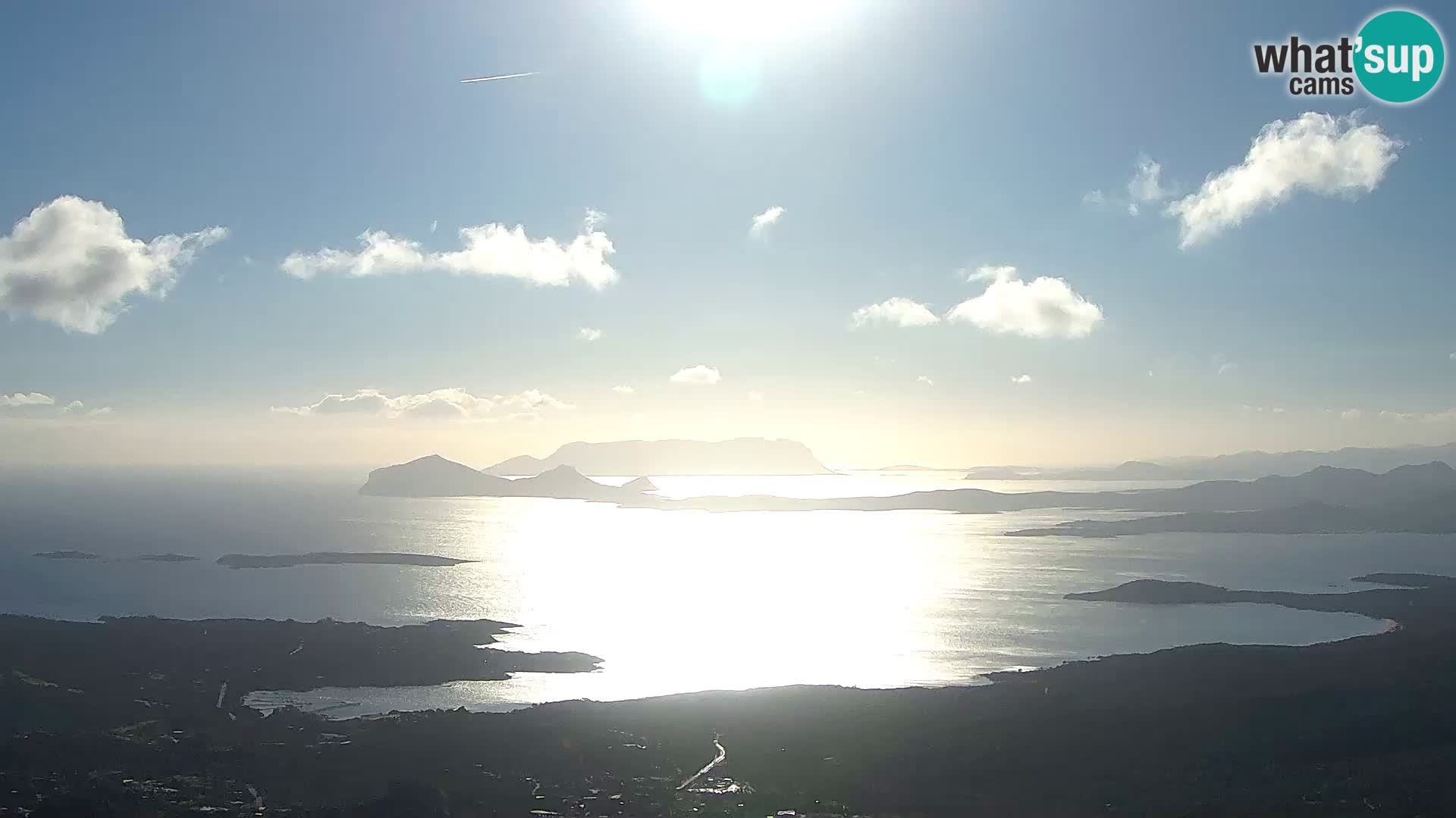 Monte Moro camera en vivo Costa Smeralda vista panorámica Cerdeña