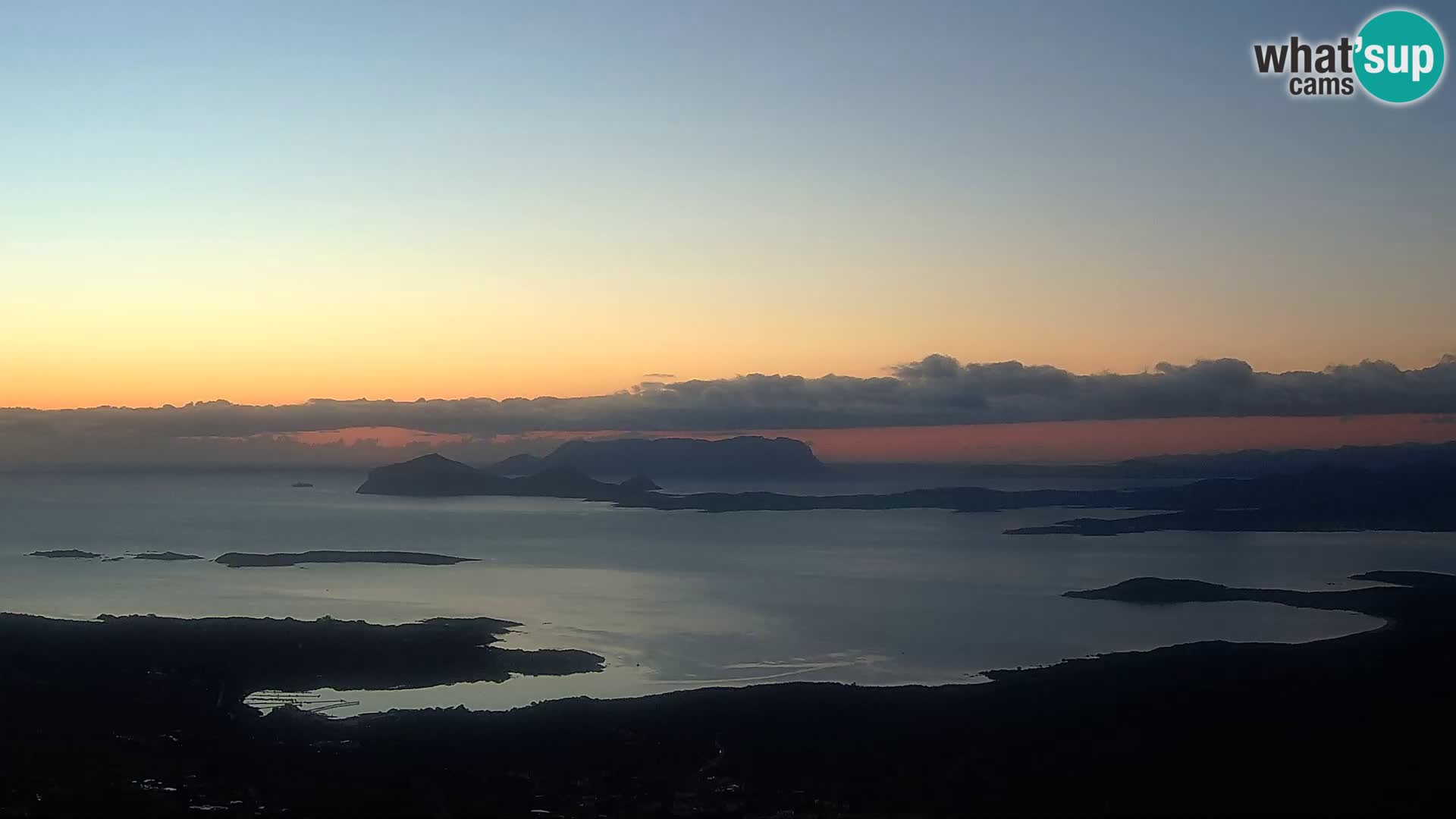Monte Moro spletna kamera Costa Smeralda panoramski pogled na Sardinijo