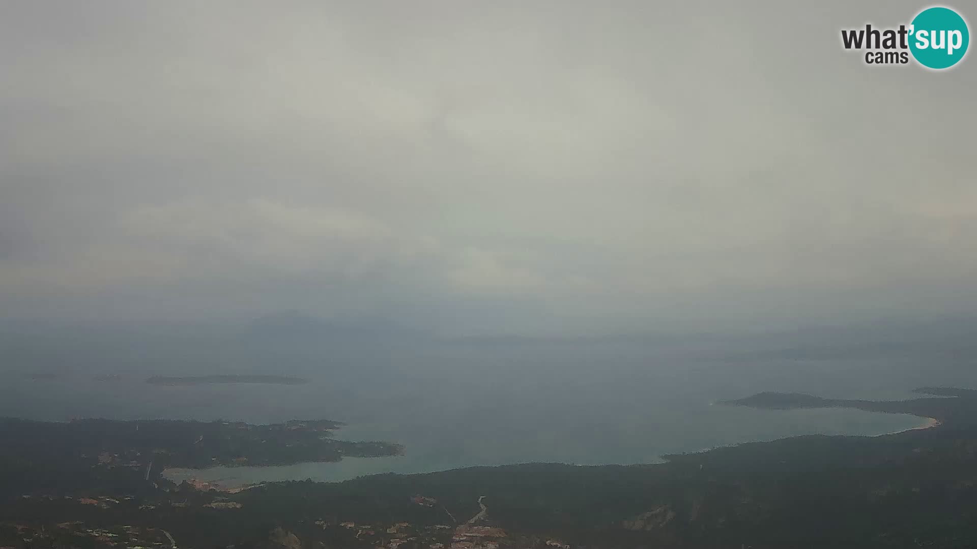 Monte Moro spletna kamera Costa Smeralda panoramski pogled na Sardinijo