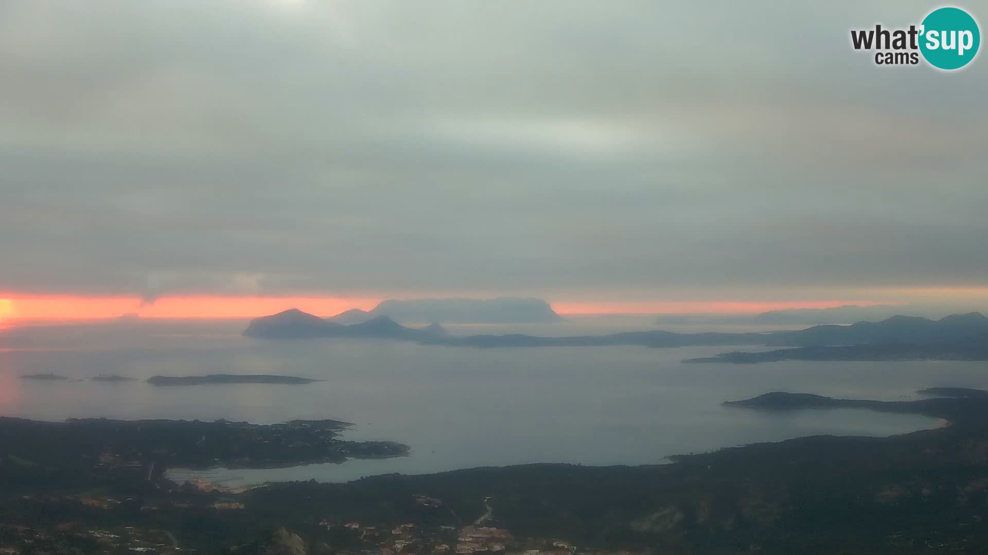 Monte Moro livecam Costa Smeralda vue panoramique Sardaigne
