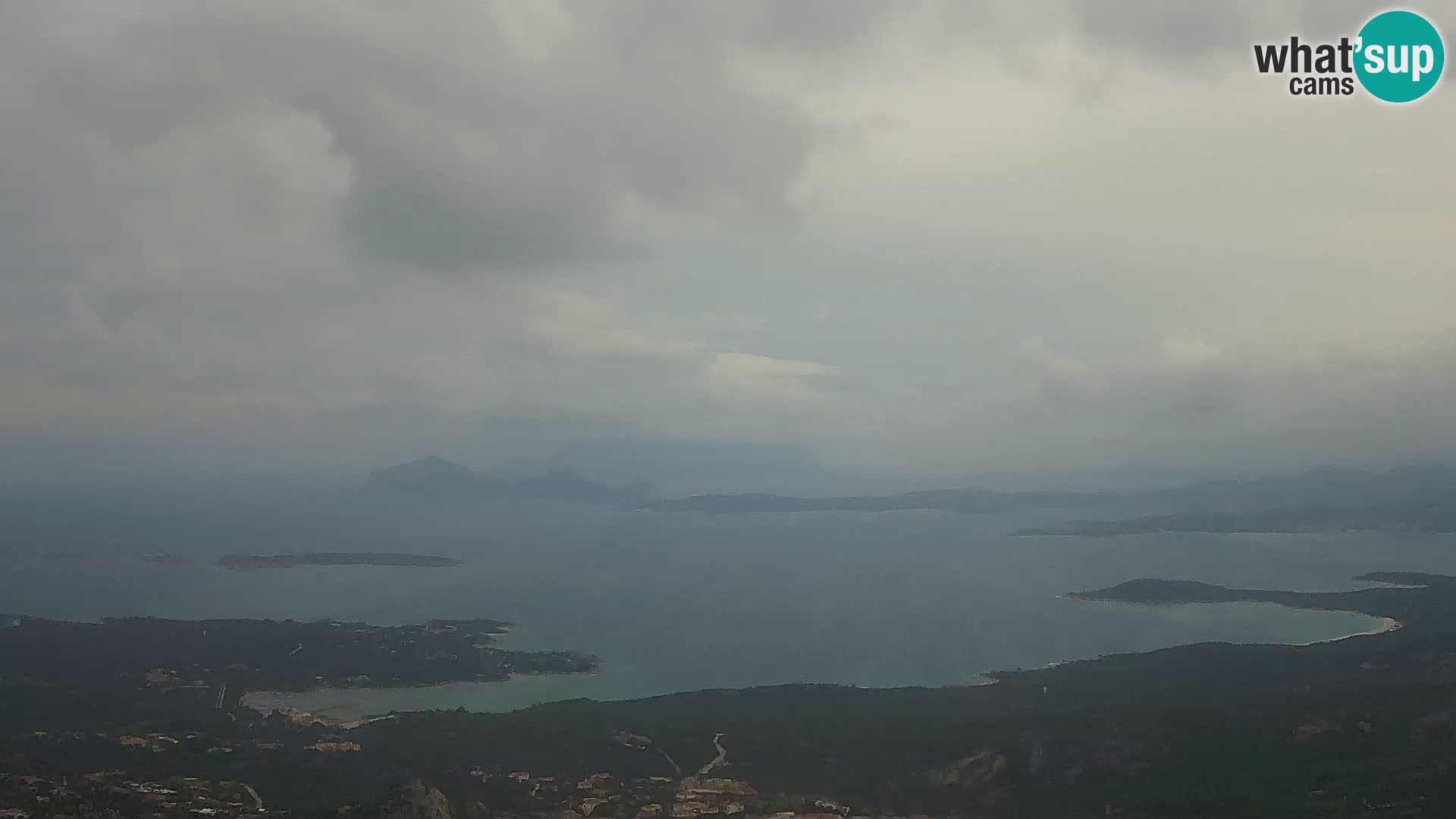 Monte Moro camera en vivo Costa Smeralda vista panorámica Cerdeña
