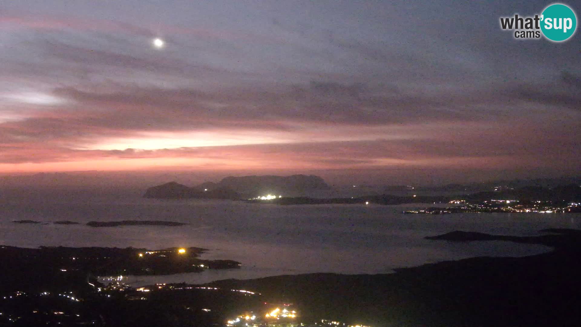 Monte Moro camera en vivo Costa Smeralda vista panorámica Cerdeña