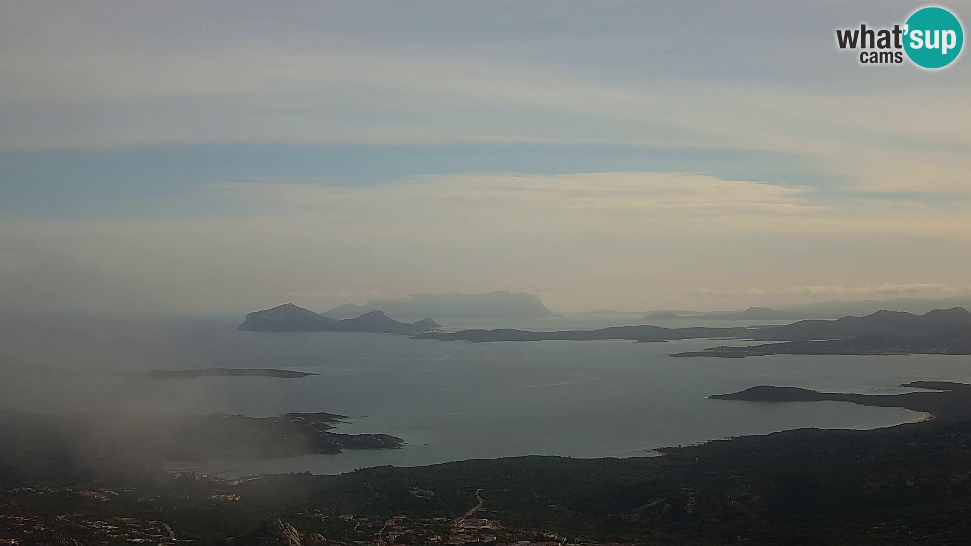 Monte Moro webcam Costa Smeralda vista panoramica Sardegna