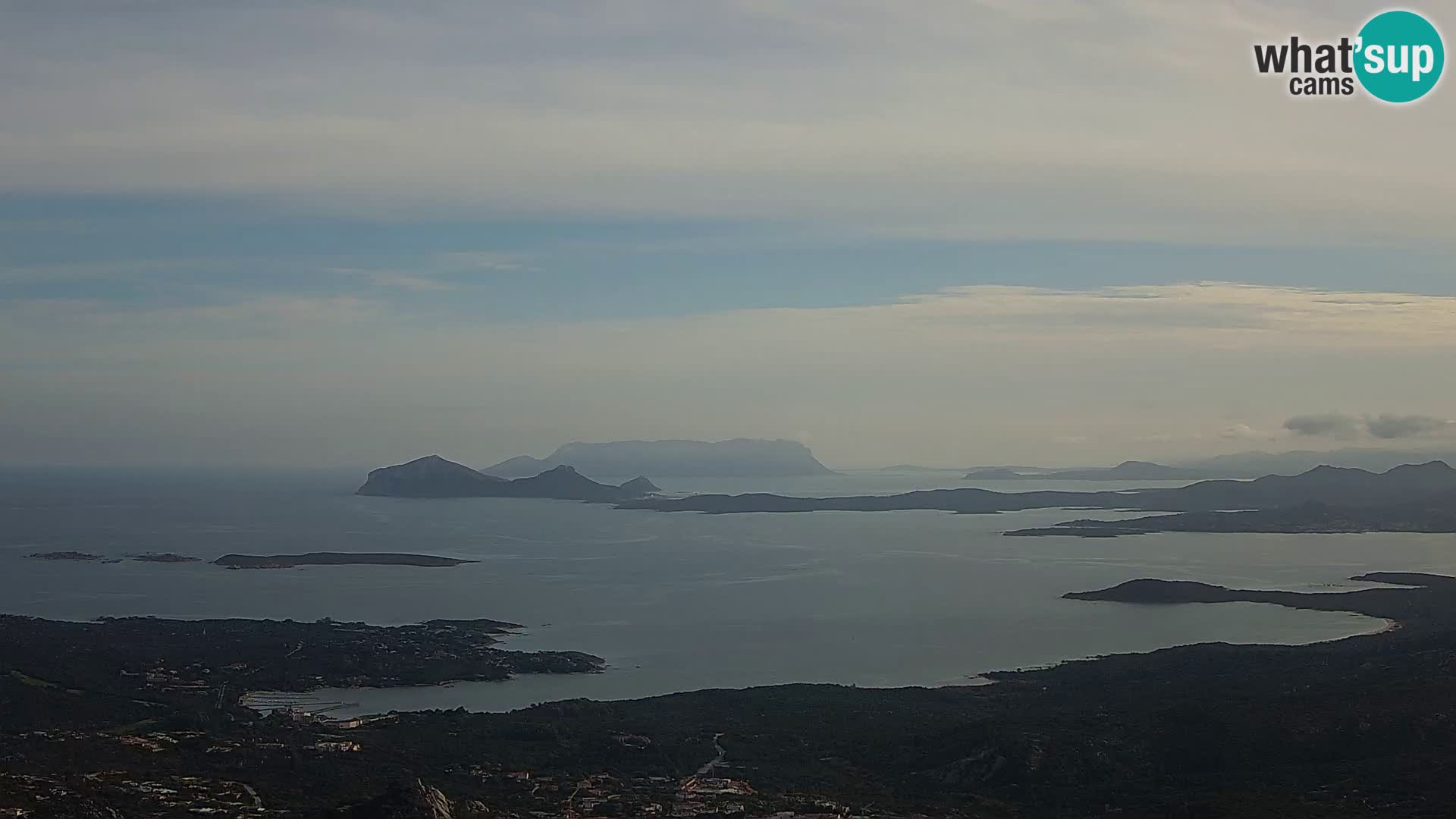 Monte Moro camera en vivo Costa Smeralda vista panorámica Cerdeña