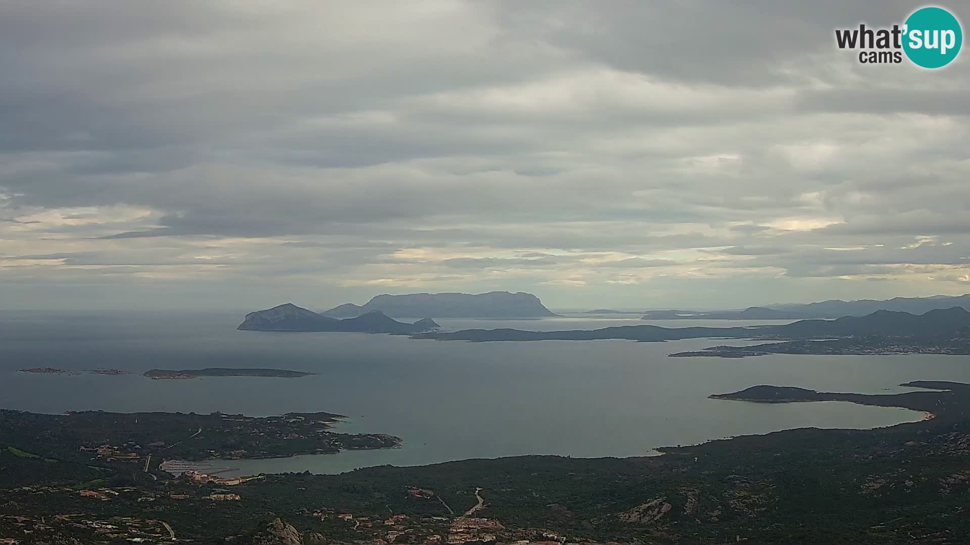 Monte Moro camera en vivo Costa Smeralda vista panorámica Cerdeña