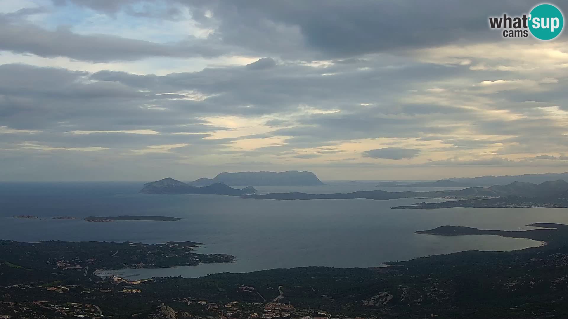 Monte Moro web kamera Costa Smeralda panoramski pogled na Sardiniju