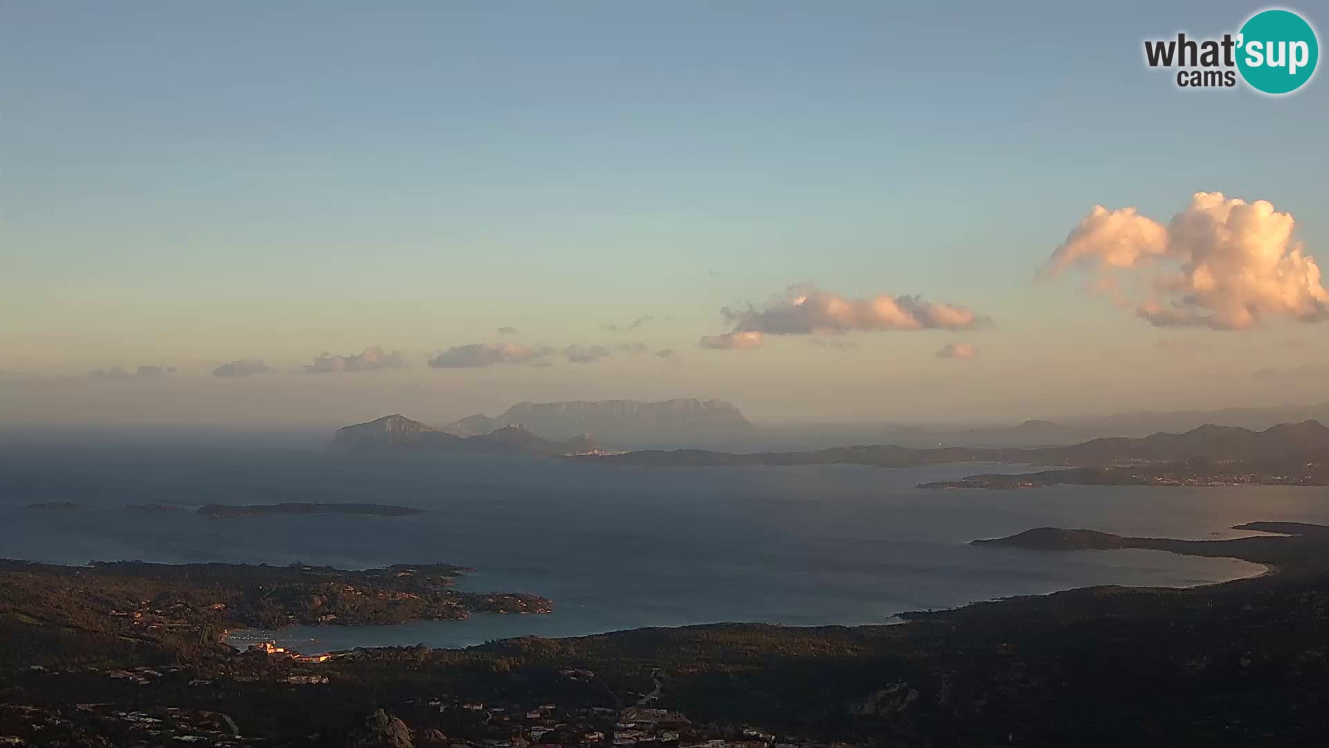 Monte Moro web kamera Costa Smeralda panoramski pogled na Sardiniju