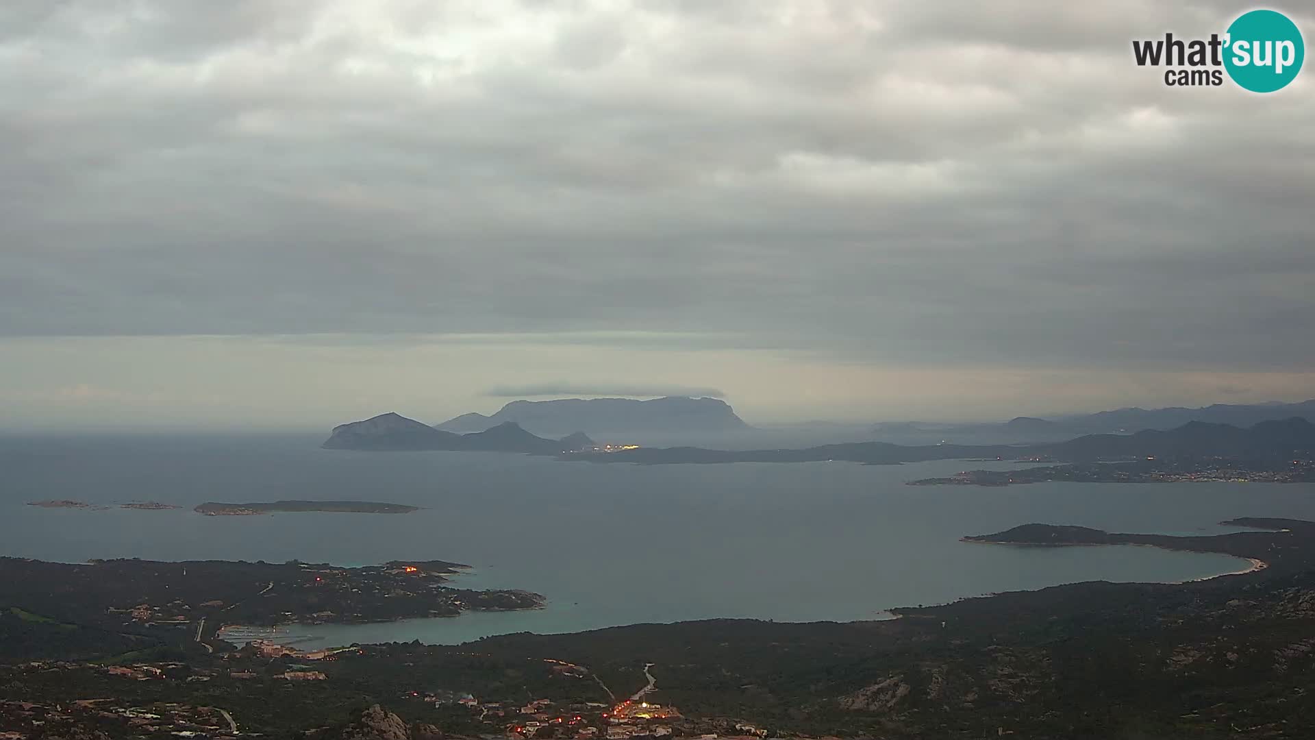 Monte Moro camera en vivo Costa Smeralda vista panorámica Cerdeña