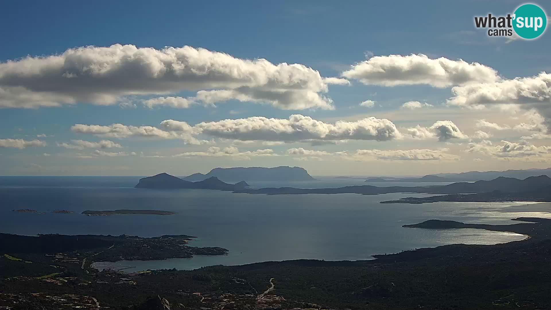 Monte Moro livecam Costa Smeralda vue panoramique Sardaigne