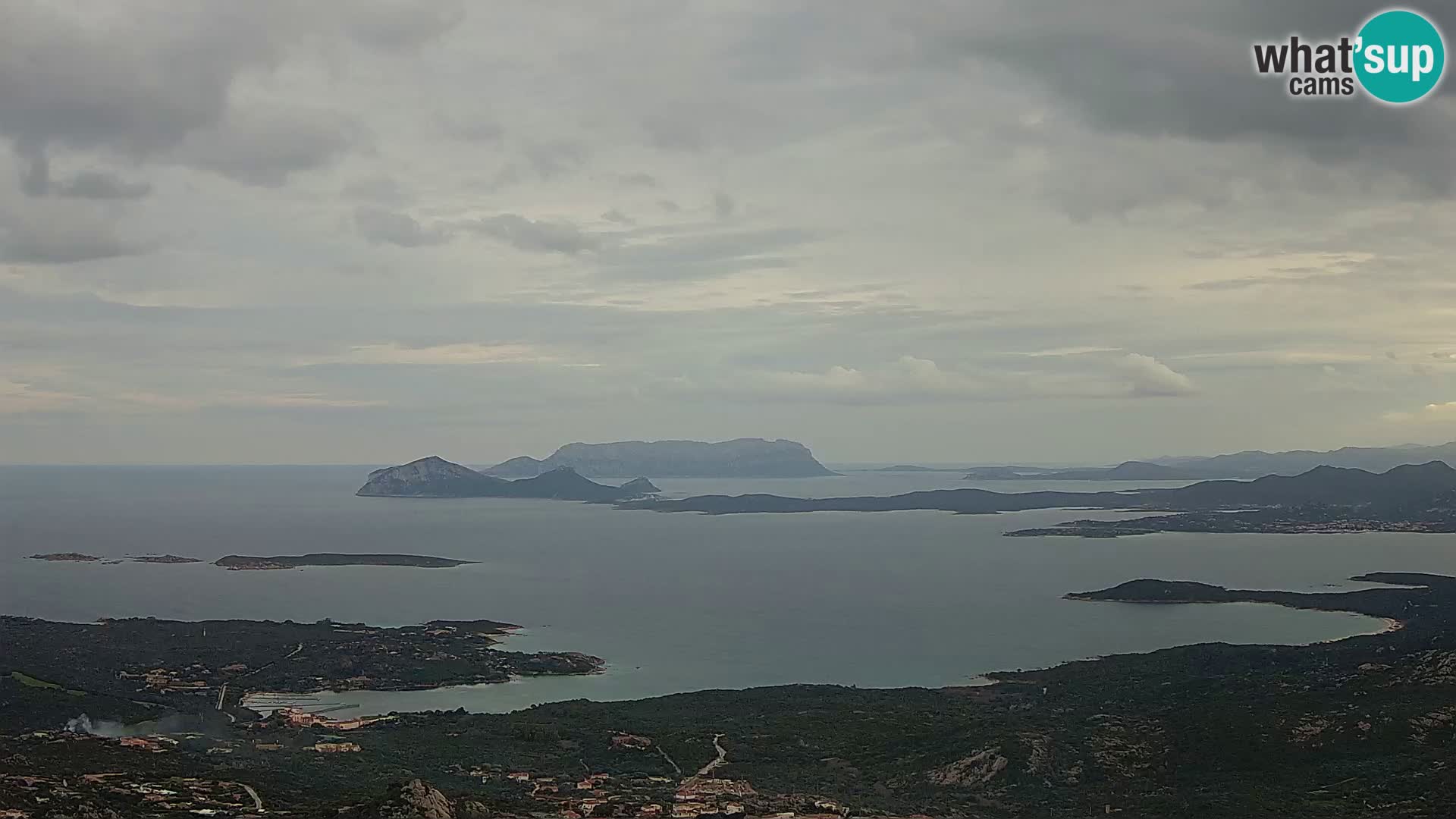 Monte Moro camera en vivo Costa Smeralda vista panorámica Cerdeña