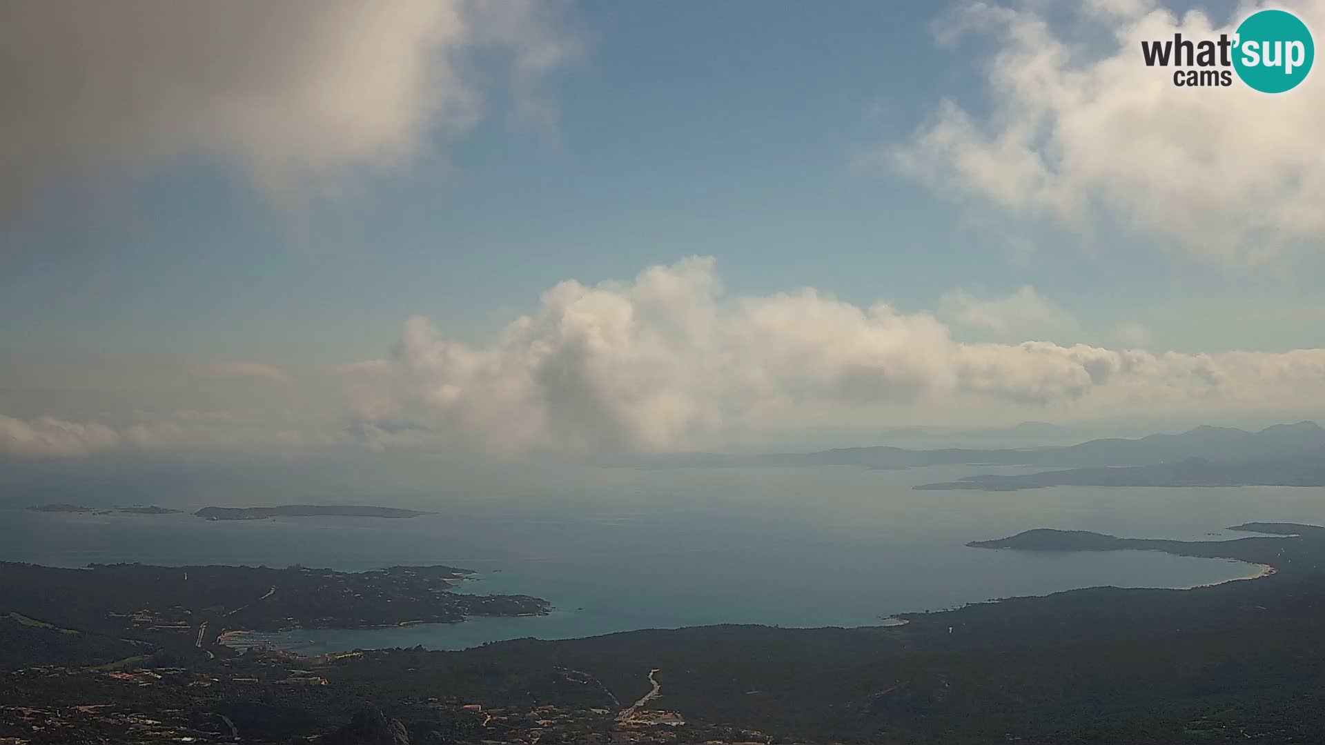 Monte Moro web kamera Costa Smeralda panoramski pogled na Sardiniju