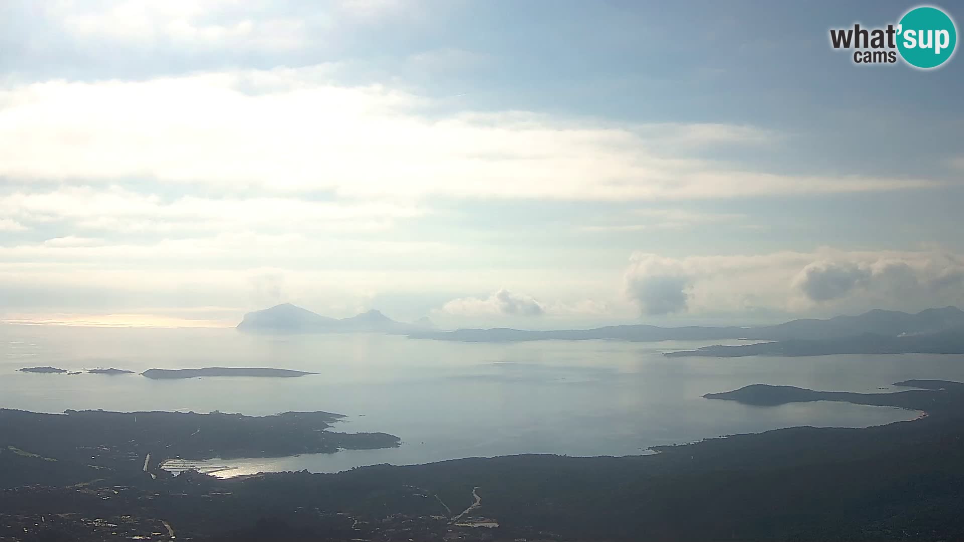 Monte Moro camera en vivo Costa Smeralda vista panorámica Cerdeña