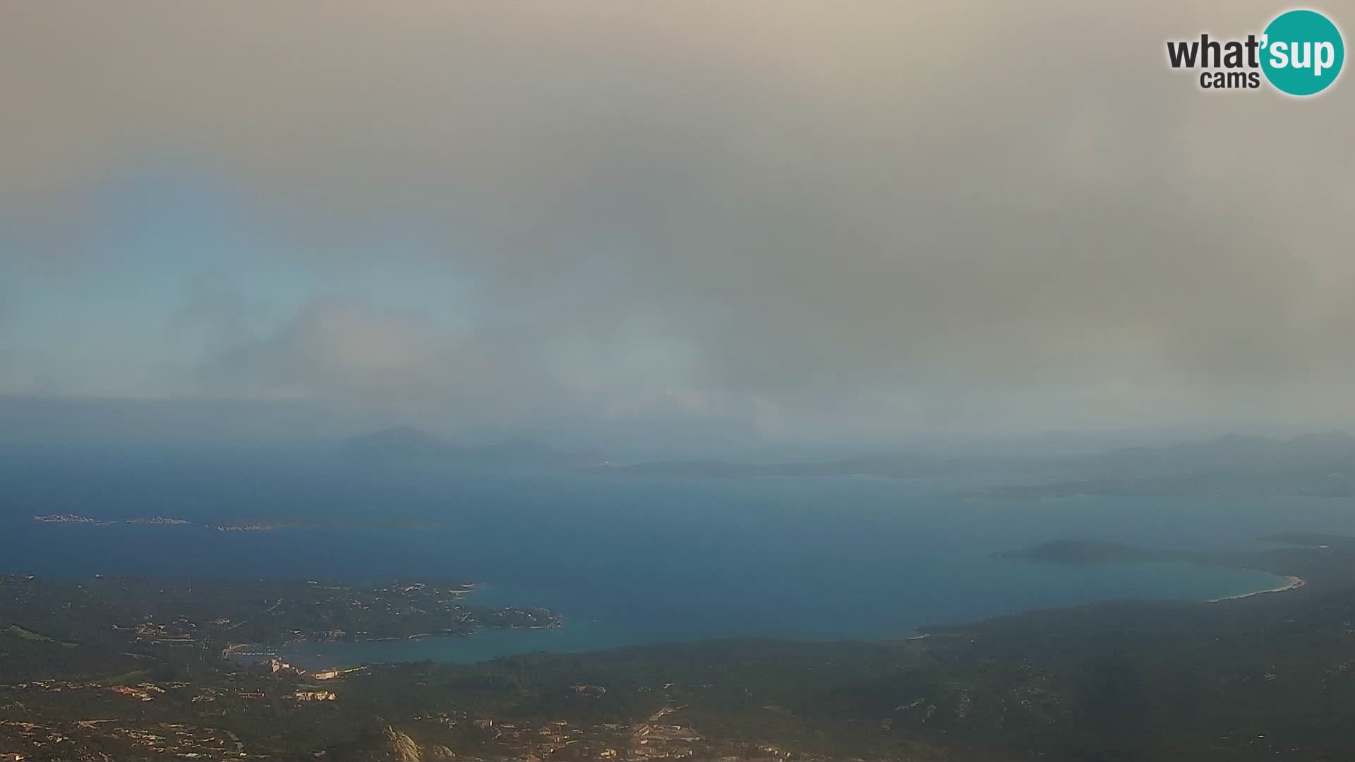 Monte Moro web kamera Costa Smeralda panoramski pogled na Sardiniju