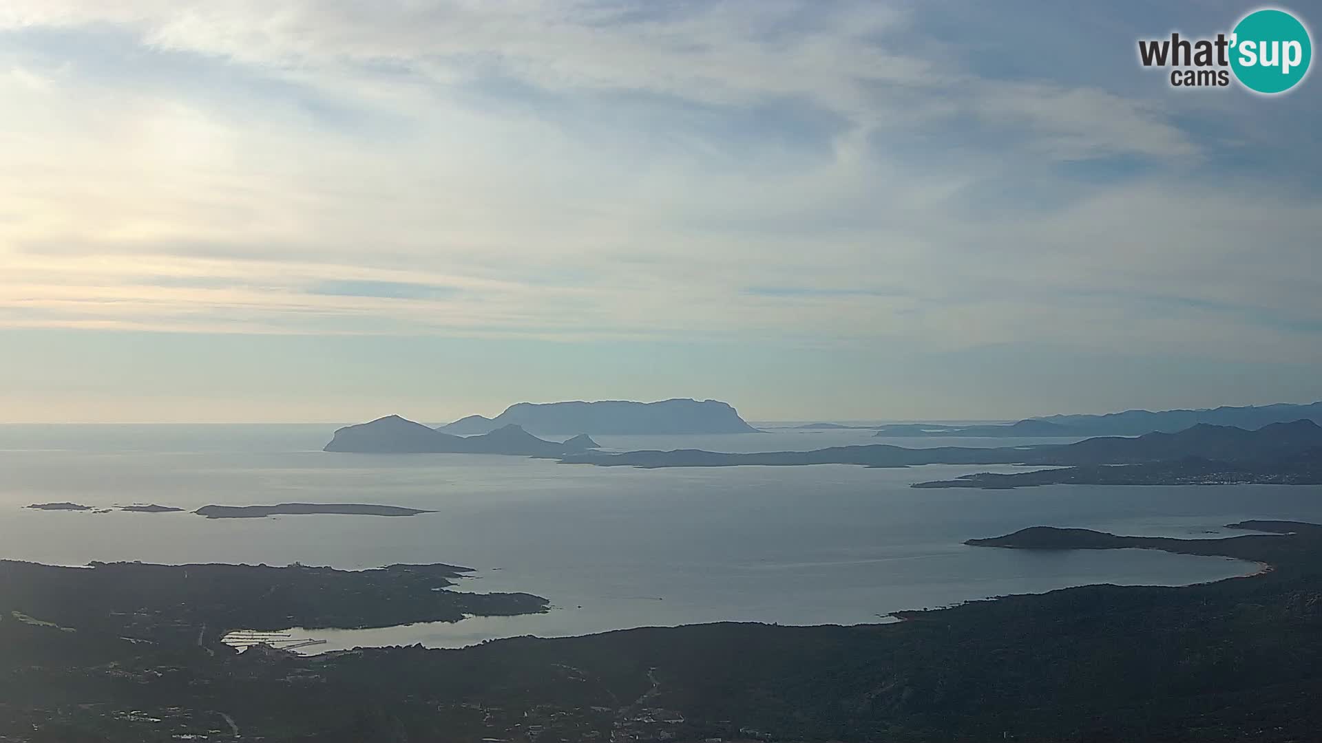 Monte Moro web kamera Costa Smeralda panoramski pogled na Sardiniju