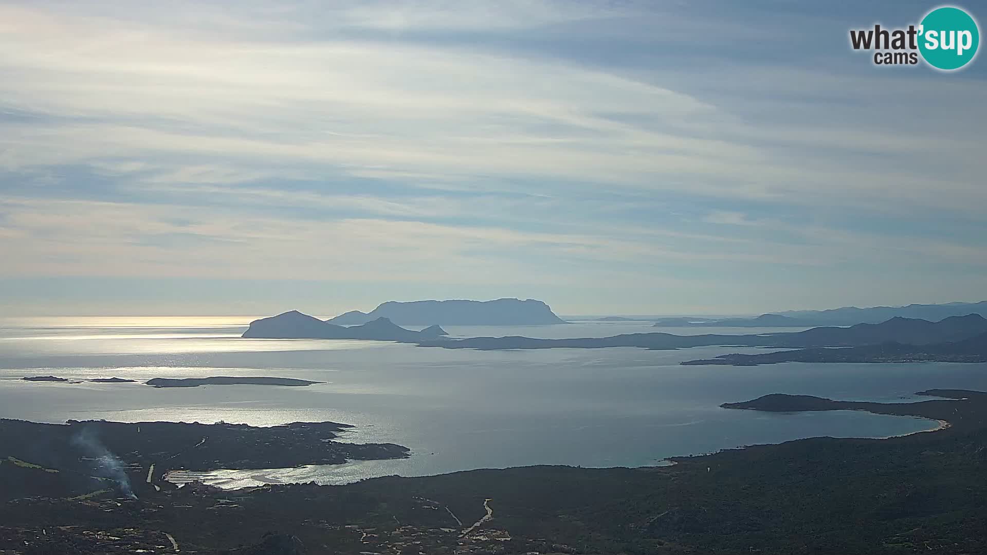 Monte Moro spletna kamera Costa Smeralda panoramski pogled na Sardinijo