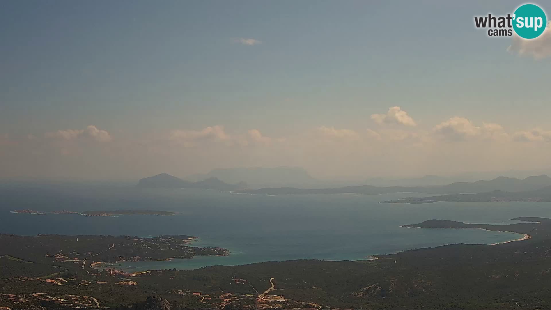 Monte Moro camera en vivo Costa Smeralda vista panorámica Cerdeña