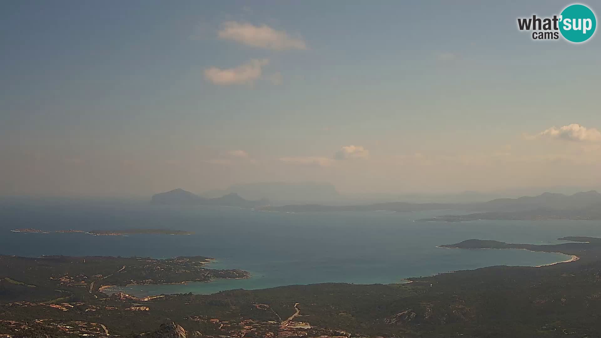 Monte Moro web kamera Costa Smeralda panoramski pogled na Sardiniju