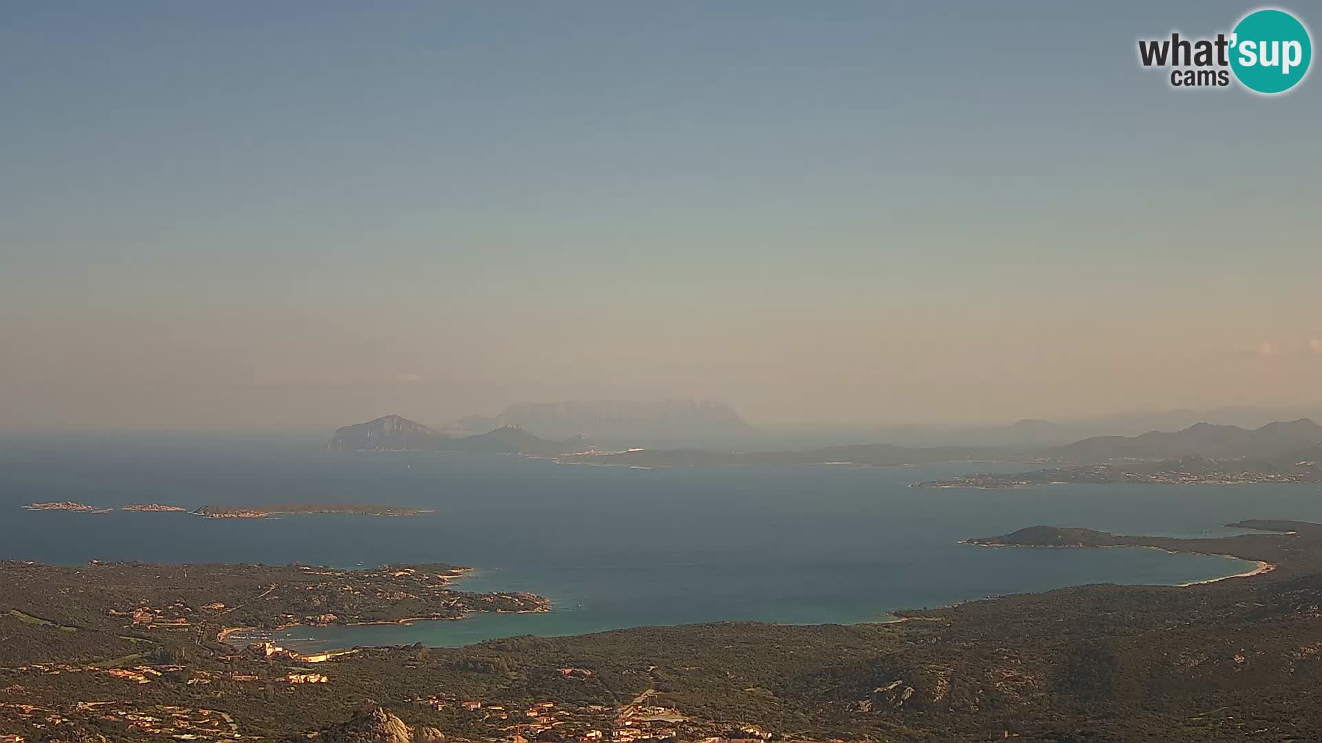 Monte Moro camera en vivo Costa Smeralda vista panorámica Cerdeña