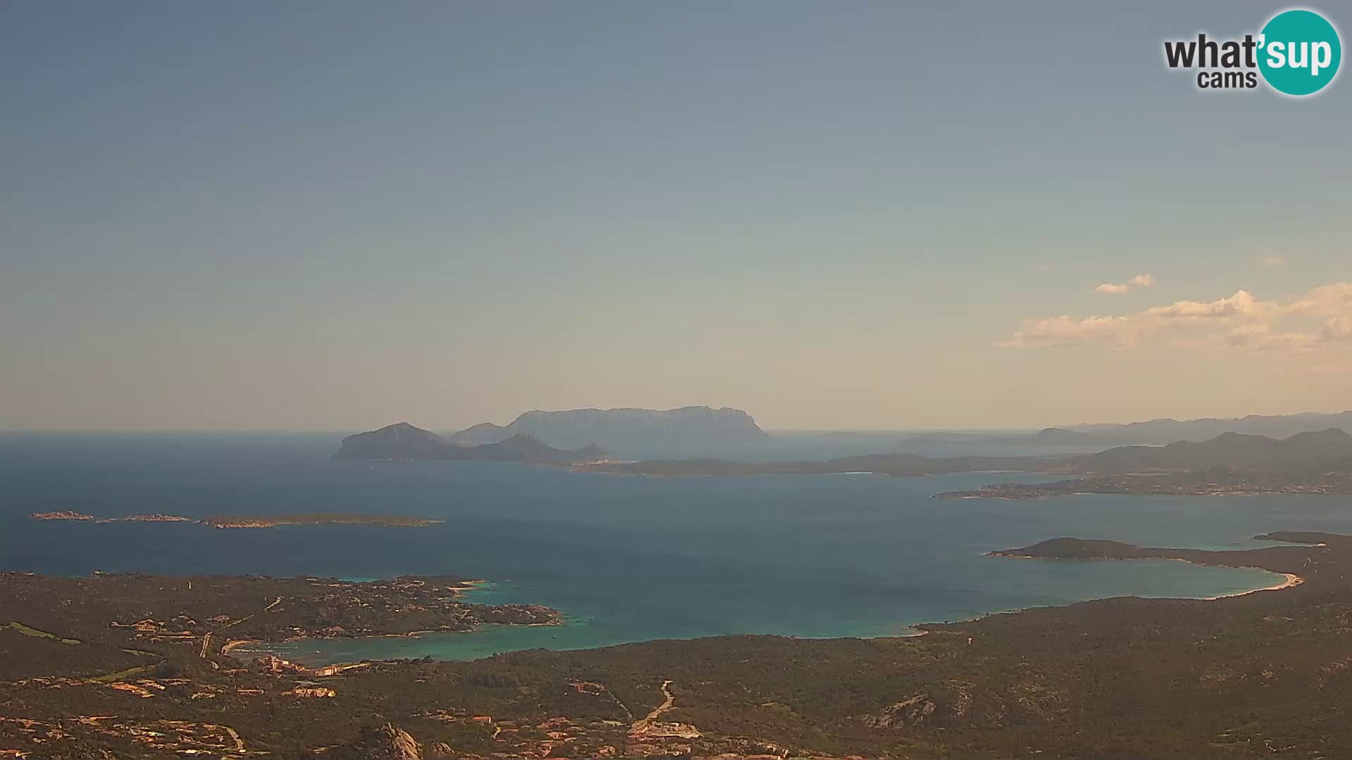 Monte Moro livecam Costa Smeralda vue panoramique Sardaigne