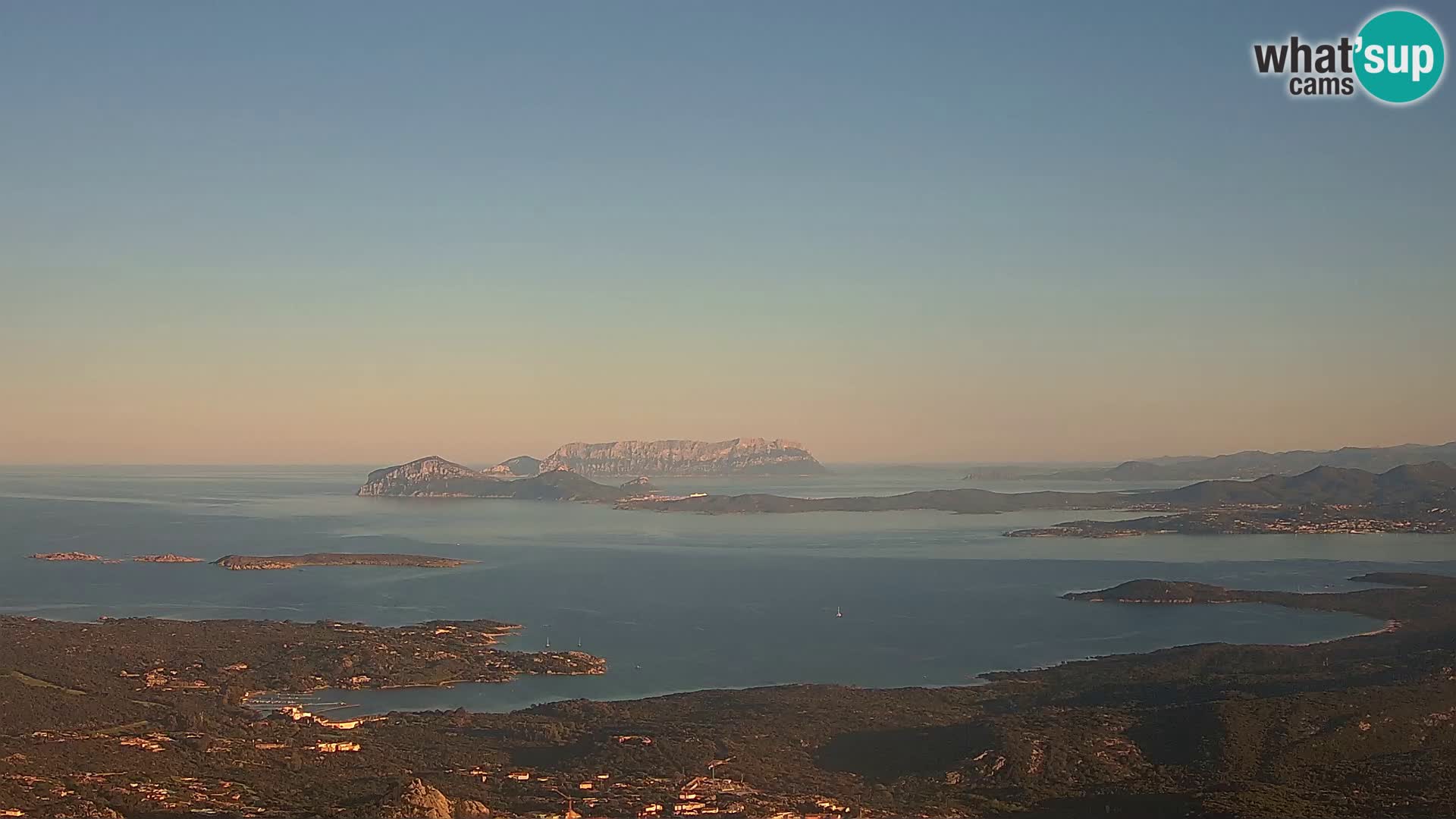 Monte Moro web kamera Costa Smeralda panoramski pogled na Sardiniju